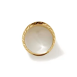 Women John Hardy Statement^Texture Saddle Ring, Gold