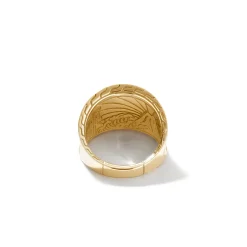 Women John Hardy Statement^Texture Saddle Ring, Gold
