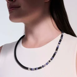 Men John Hardy Beads^Triple Wrap, Silver, Gemstones, Leather