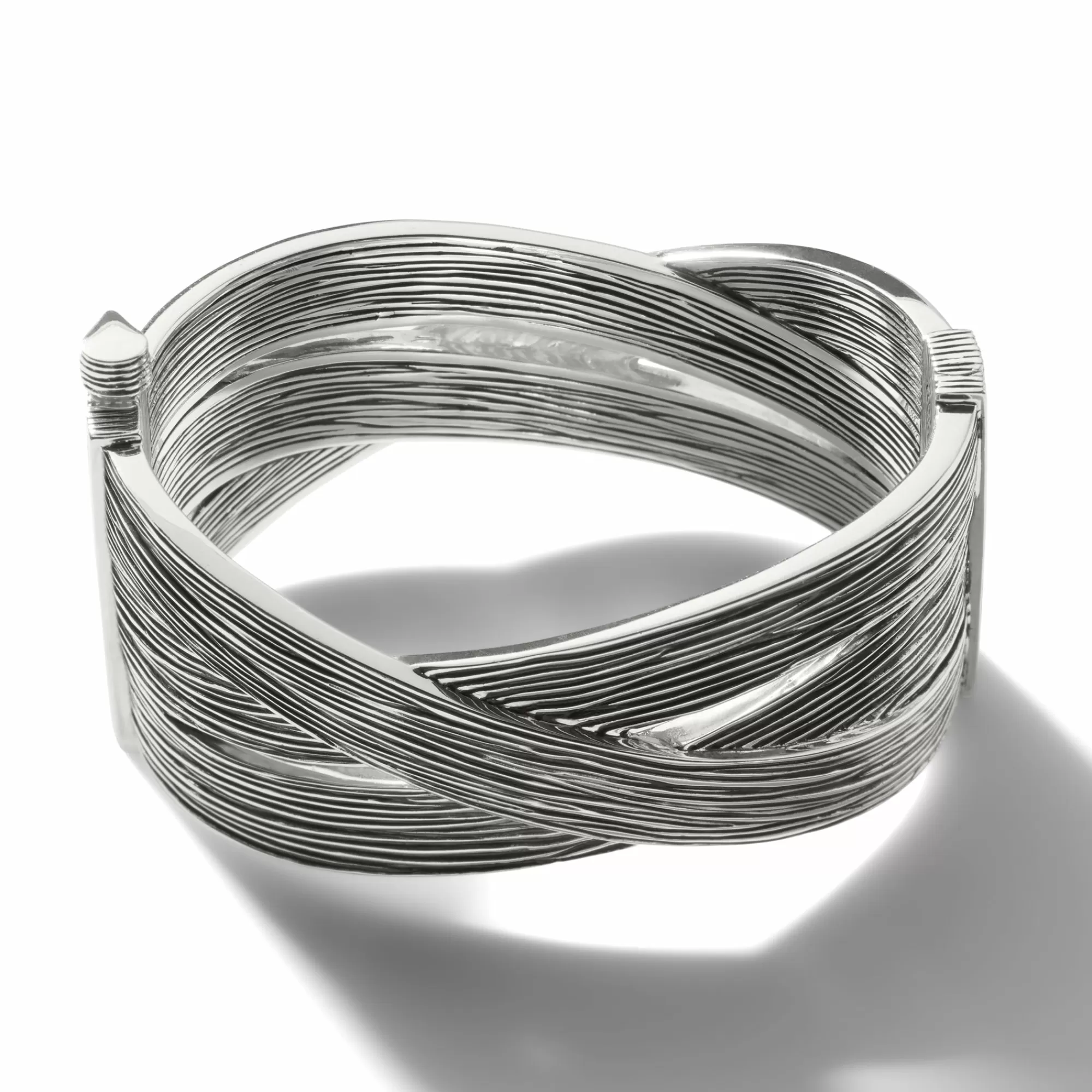 Bangles & Cuffs^John Hardy Bamboo Hinged Bangle, Sterling Silver, Wide