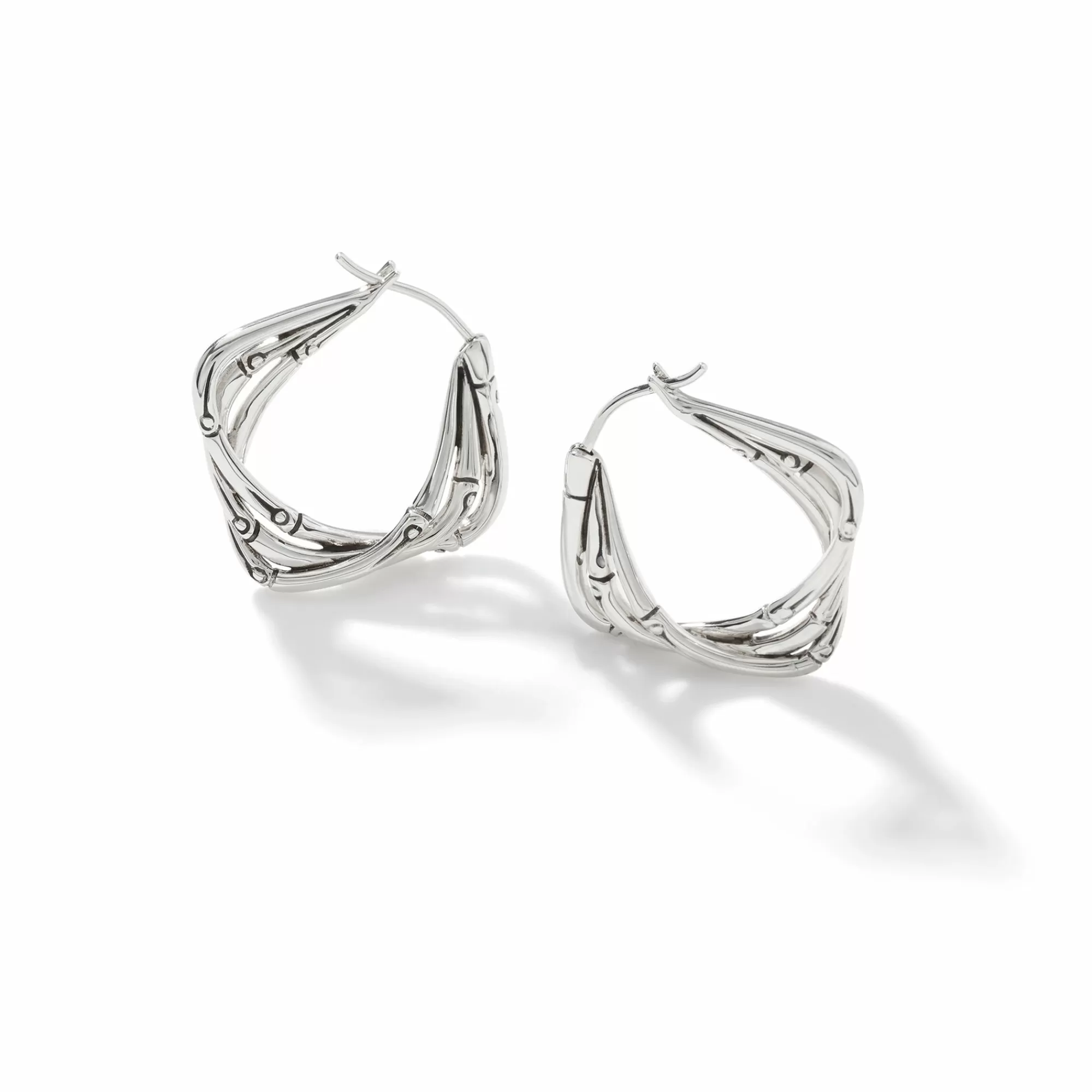 Hoops^John Hardy Bamboo Hoop Earring, Sterling Silver