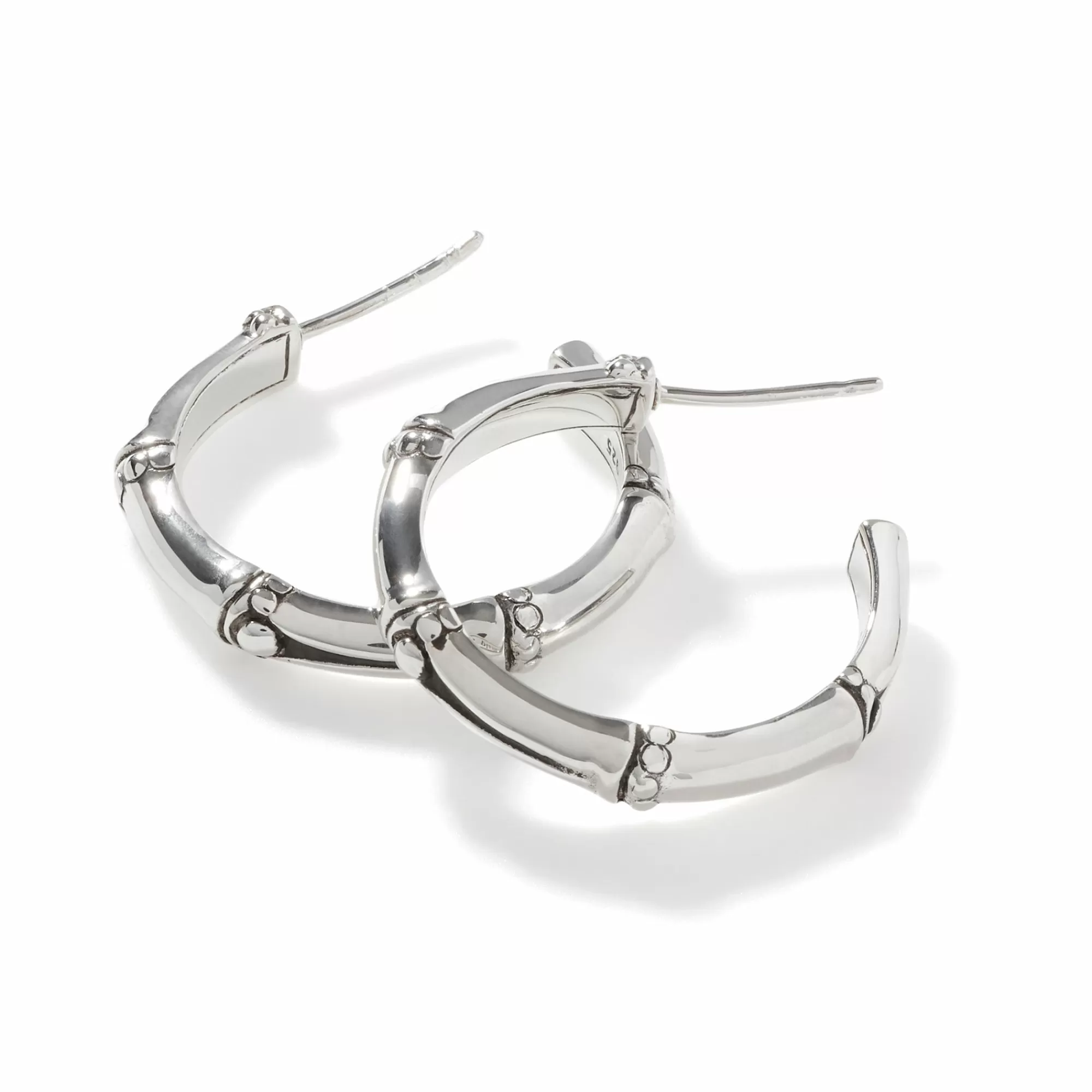 Hoops^John Hardy Bamboo J Hoop Earring, Sterling Silver, Small