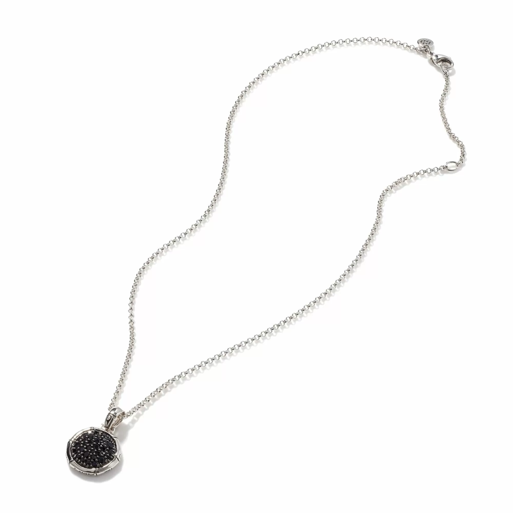 Pendants^John Hardy Bamboo Pendant Necklace, Silver, Pave