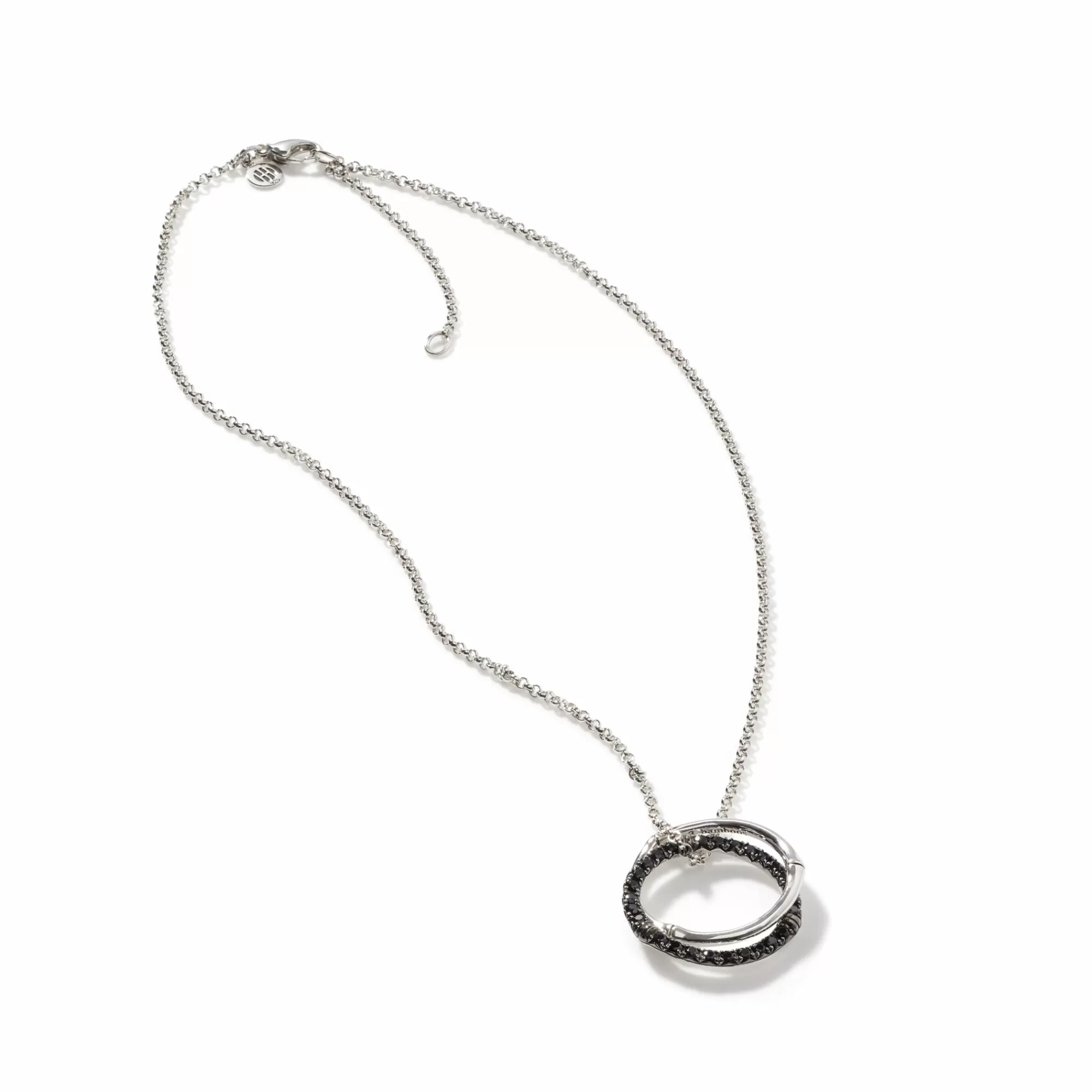 Pendants^John Hardy Bamboo Pendant Necklace, Silver, Pave