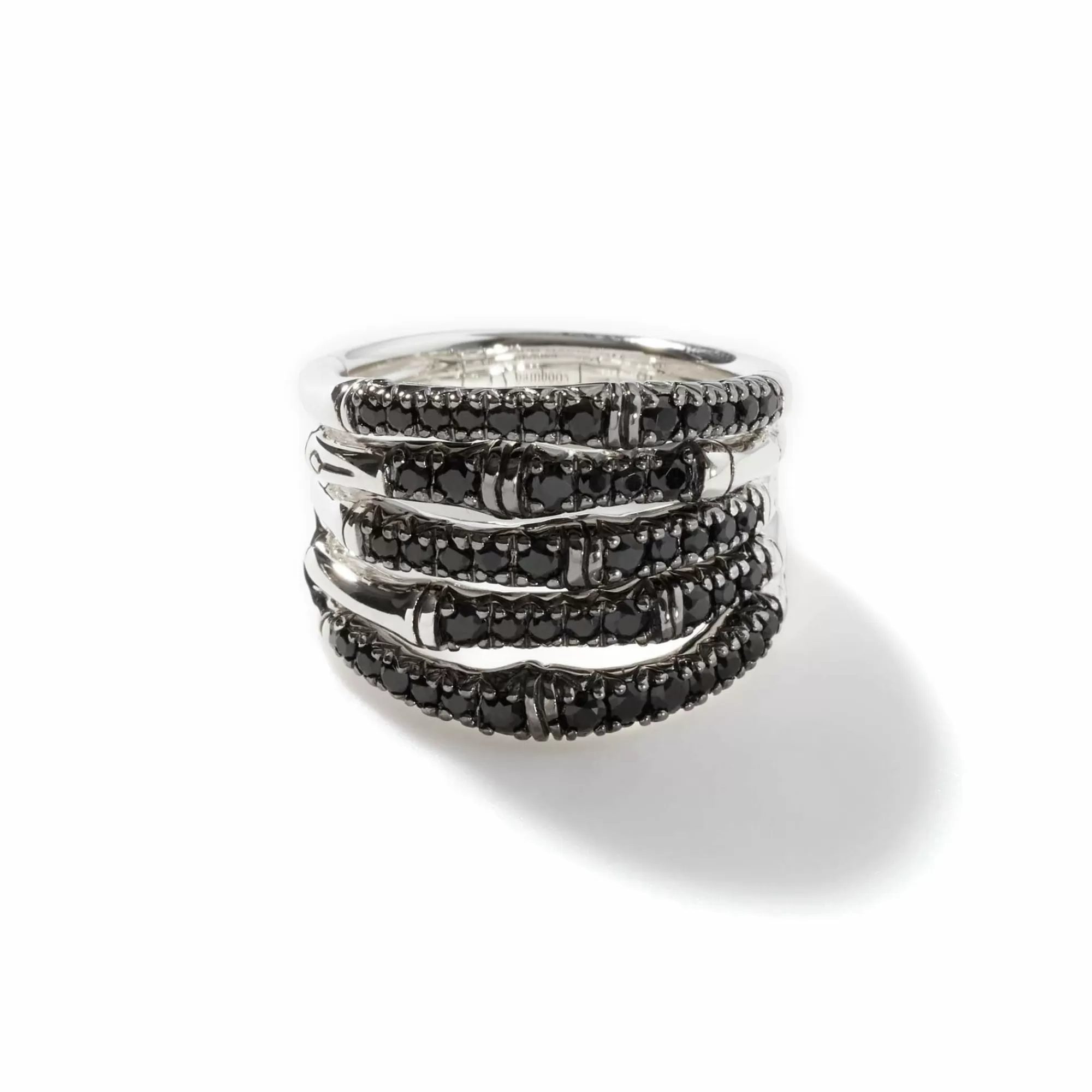 Statement^John Hardy Bamboo Ring, Sterling Silver, Pave