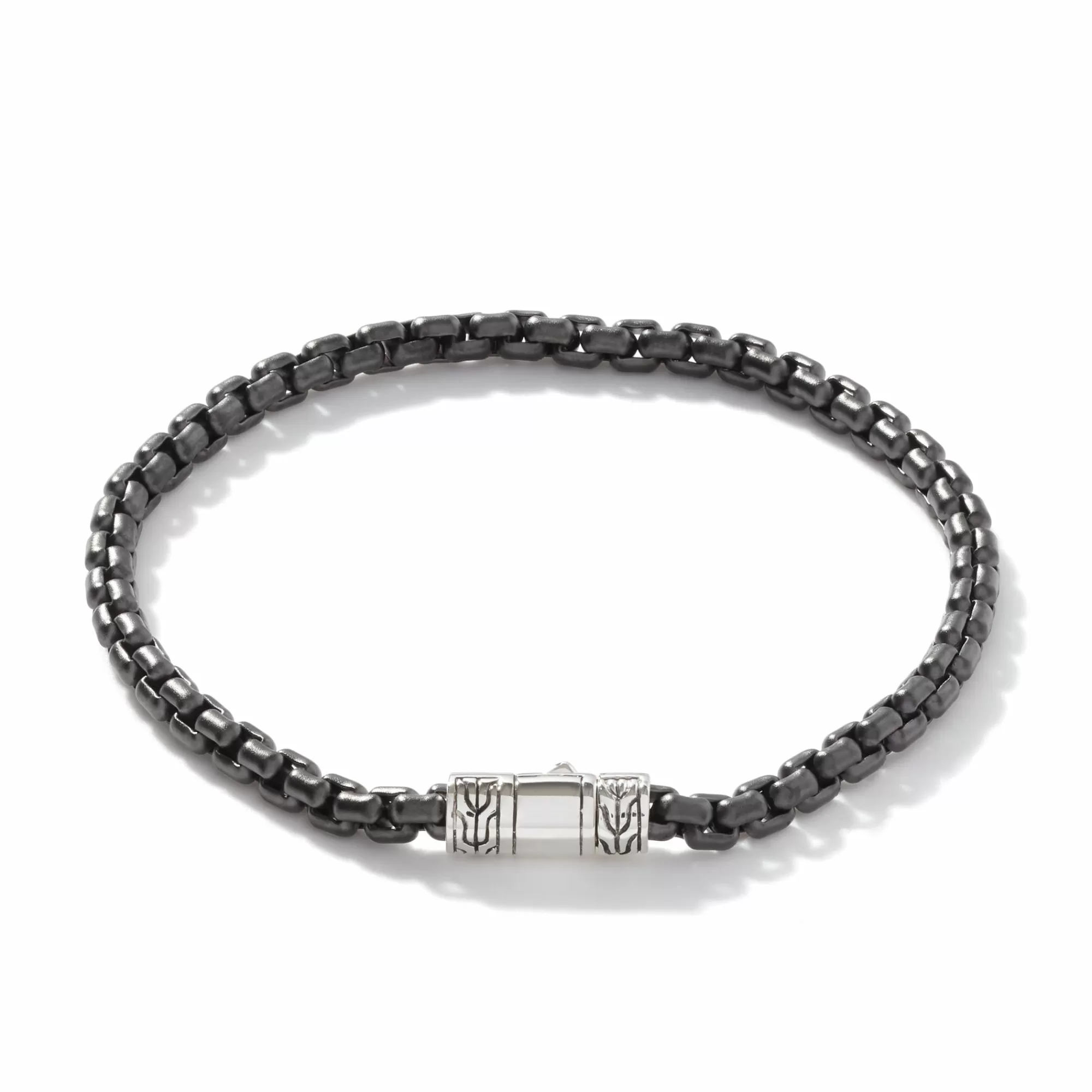 Chains^John Hardy Box Chain Bracelet, Dark Silver, 4Mm