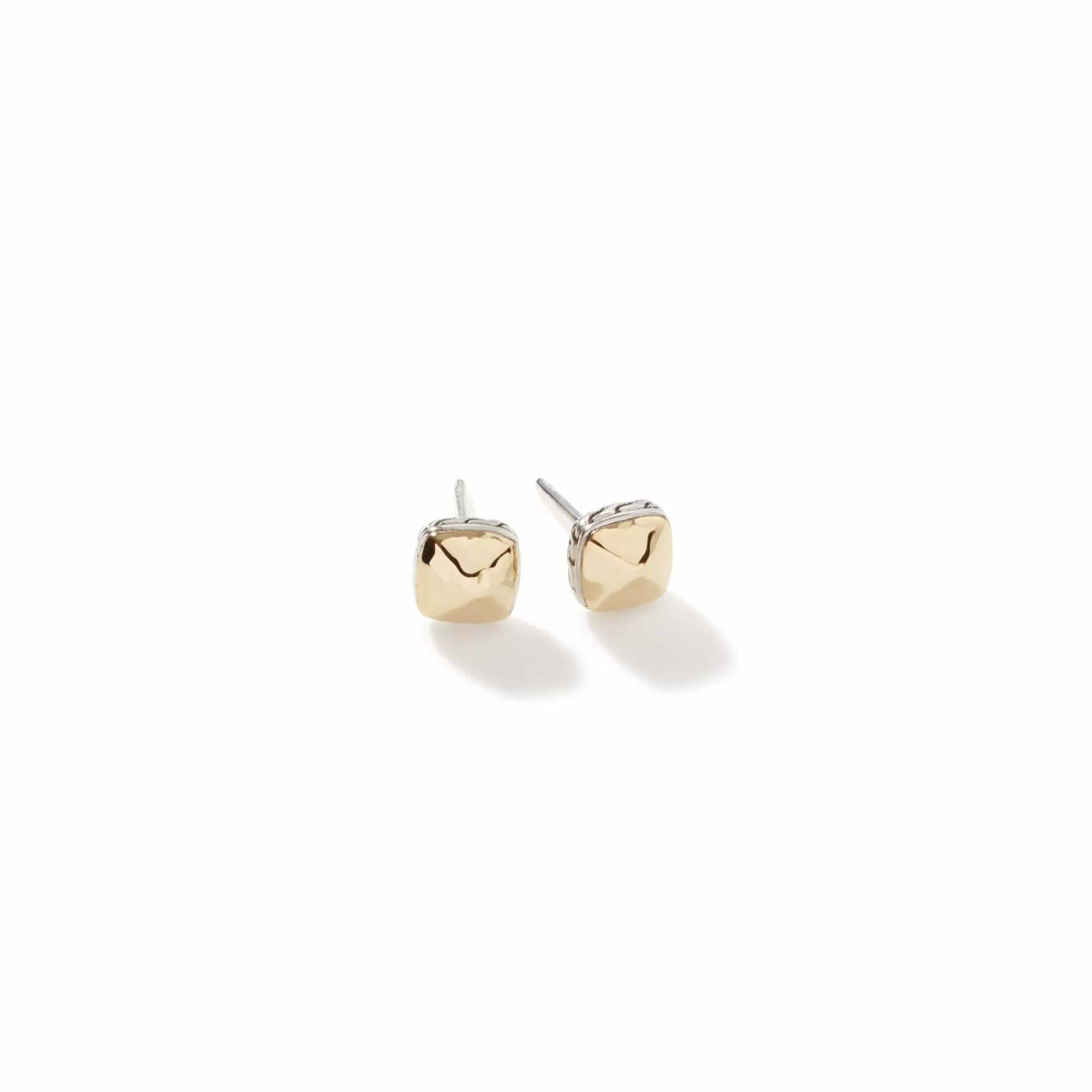 Studs^John Hardy Carved Chain Palu Stud Earring, Silver, Gold