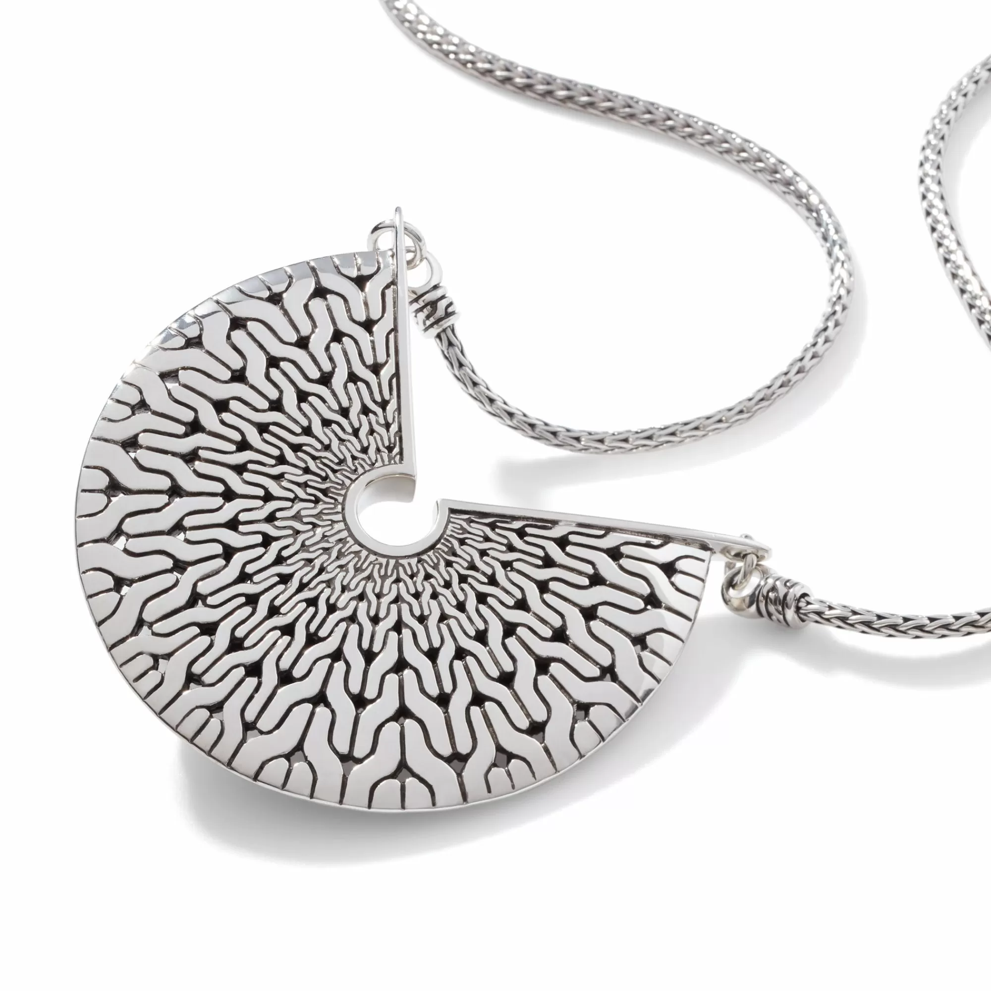 Pendants^John Hardy Carved Chain Pendant Necklace, Silver