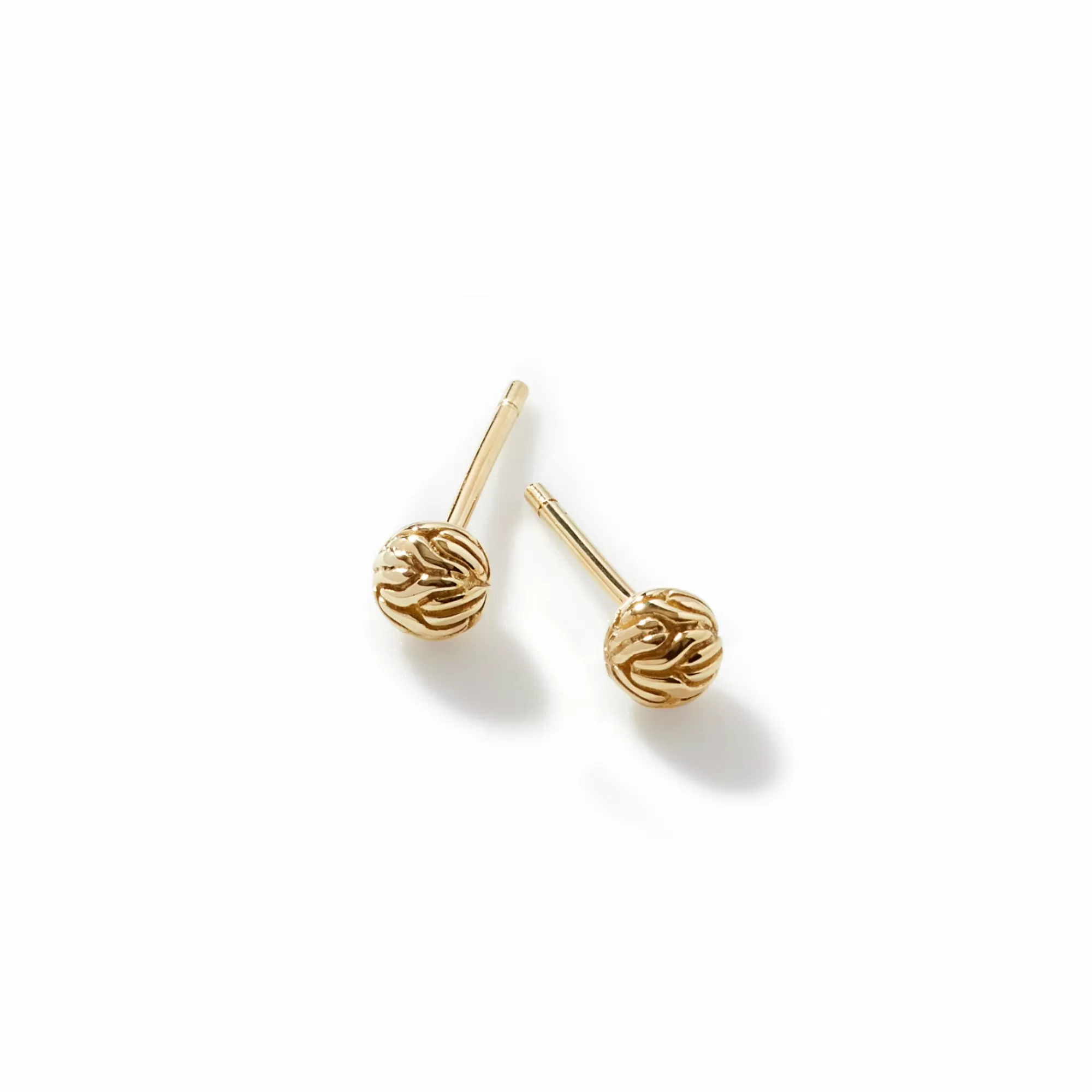 Studs^John Hardy Carved Chain Stud Earring, Gold