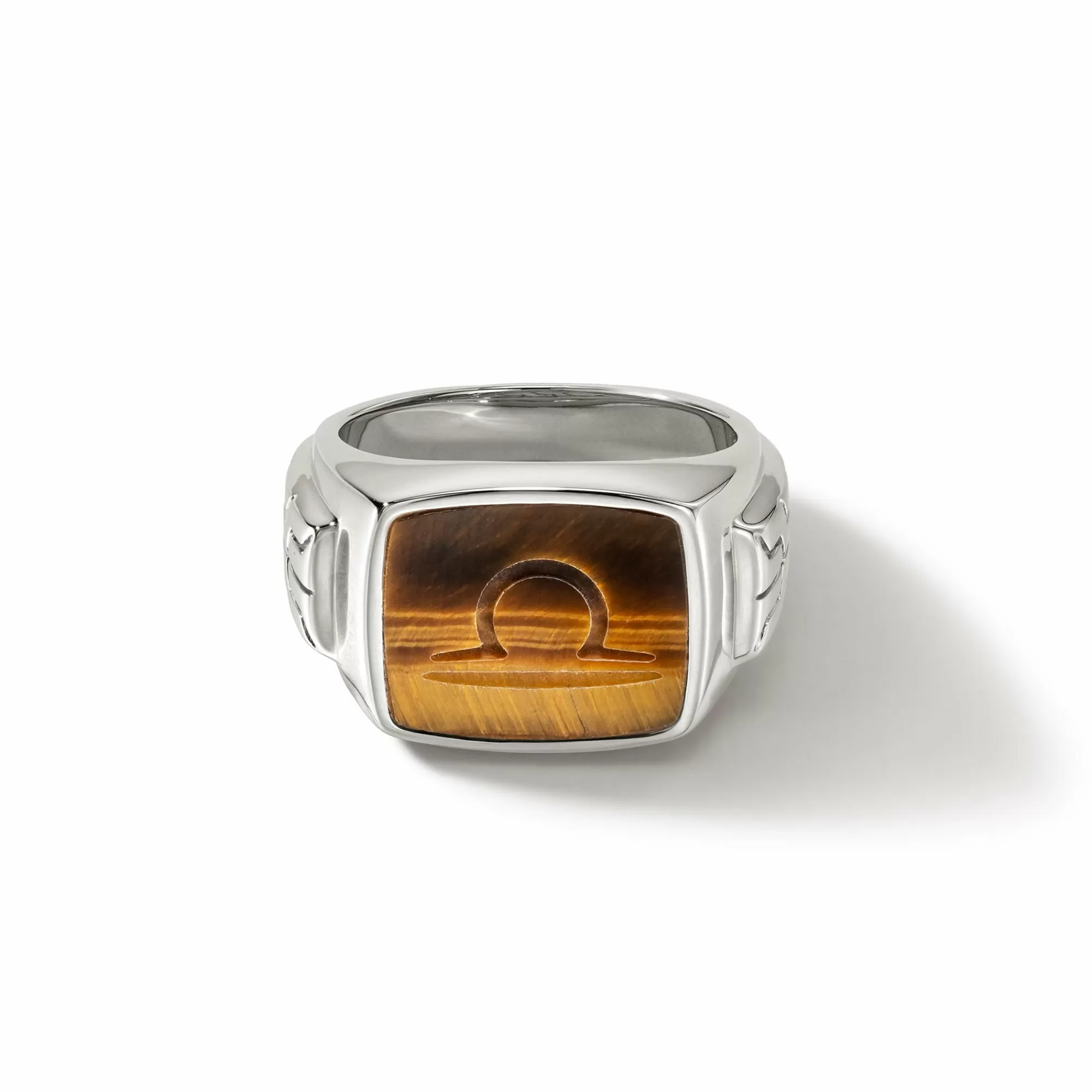 Signets^John Hardy Carved Signet Ring, Sterling Silver, Gemstone