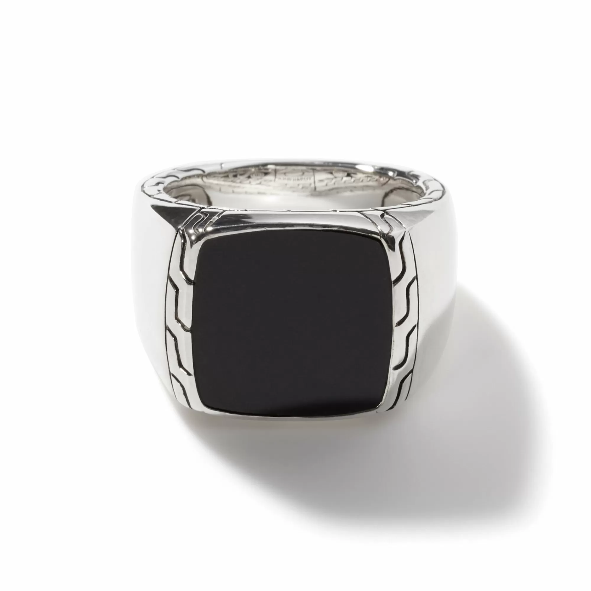 Signets^John Hardy Carved Signet Ring, Sterling Silver, Gemstone