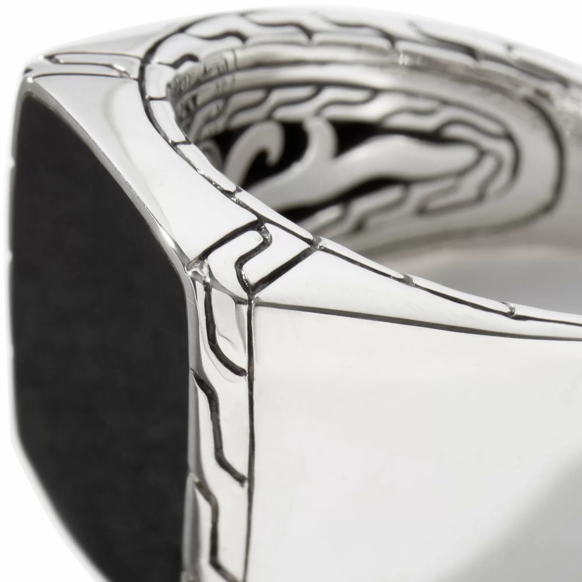 Signets^John Hardy Carved Signet Ring, Sterling Silver, Gemstone