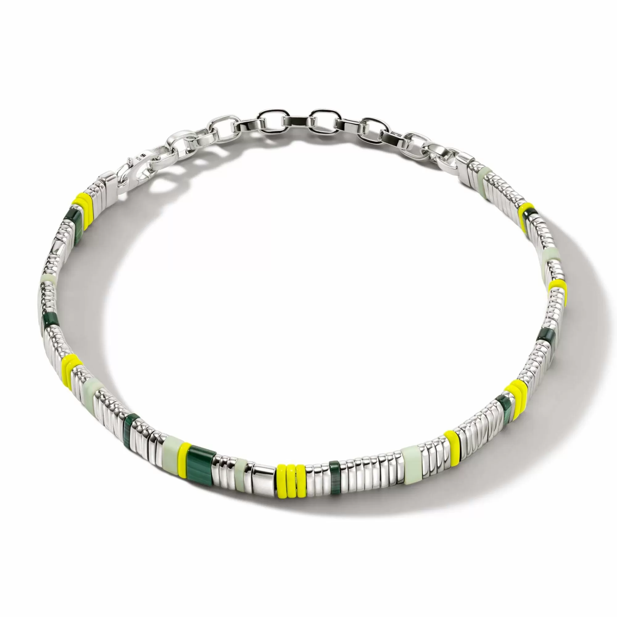 Beads^John Hardy Colorblock Choker, Silver, Gemstones