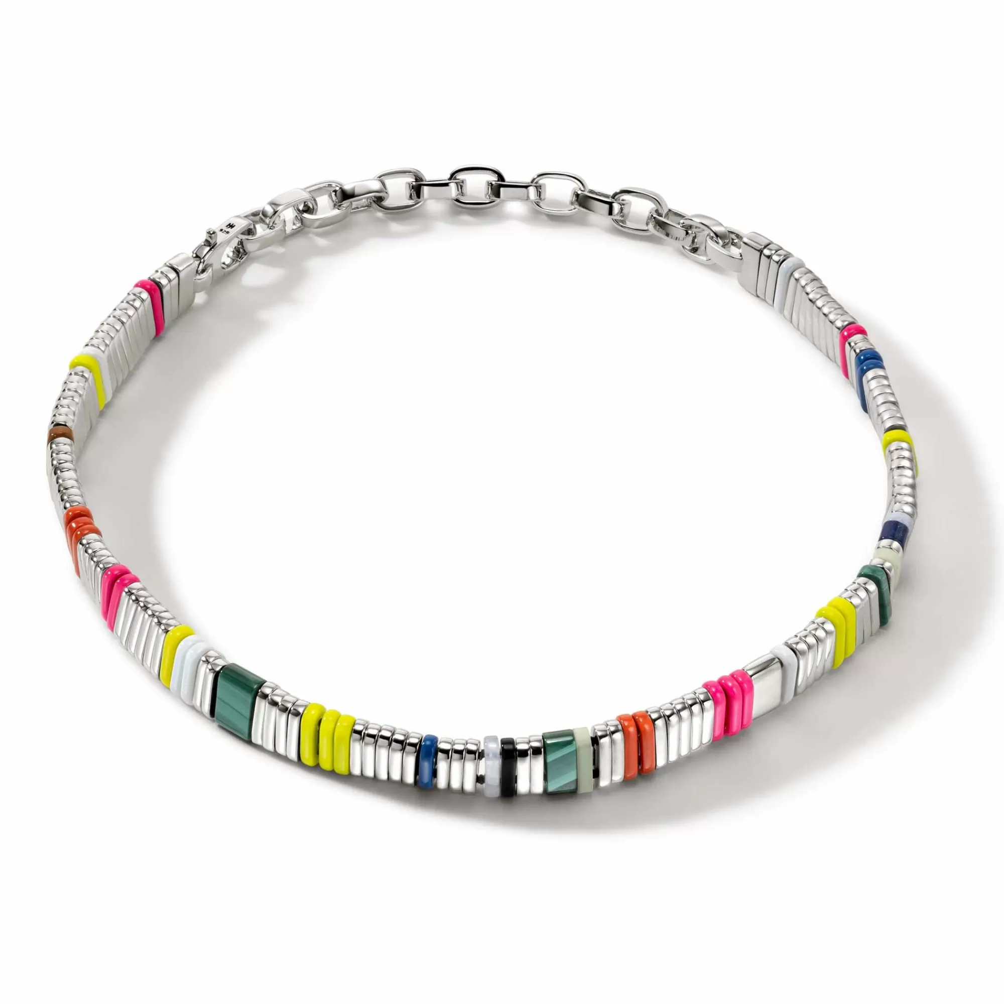 Beads^John Hardy Colorblock Choker, Silver, Gemstones