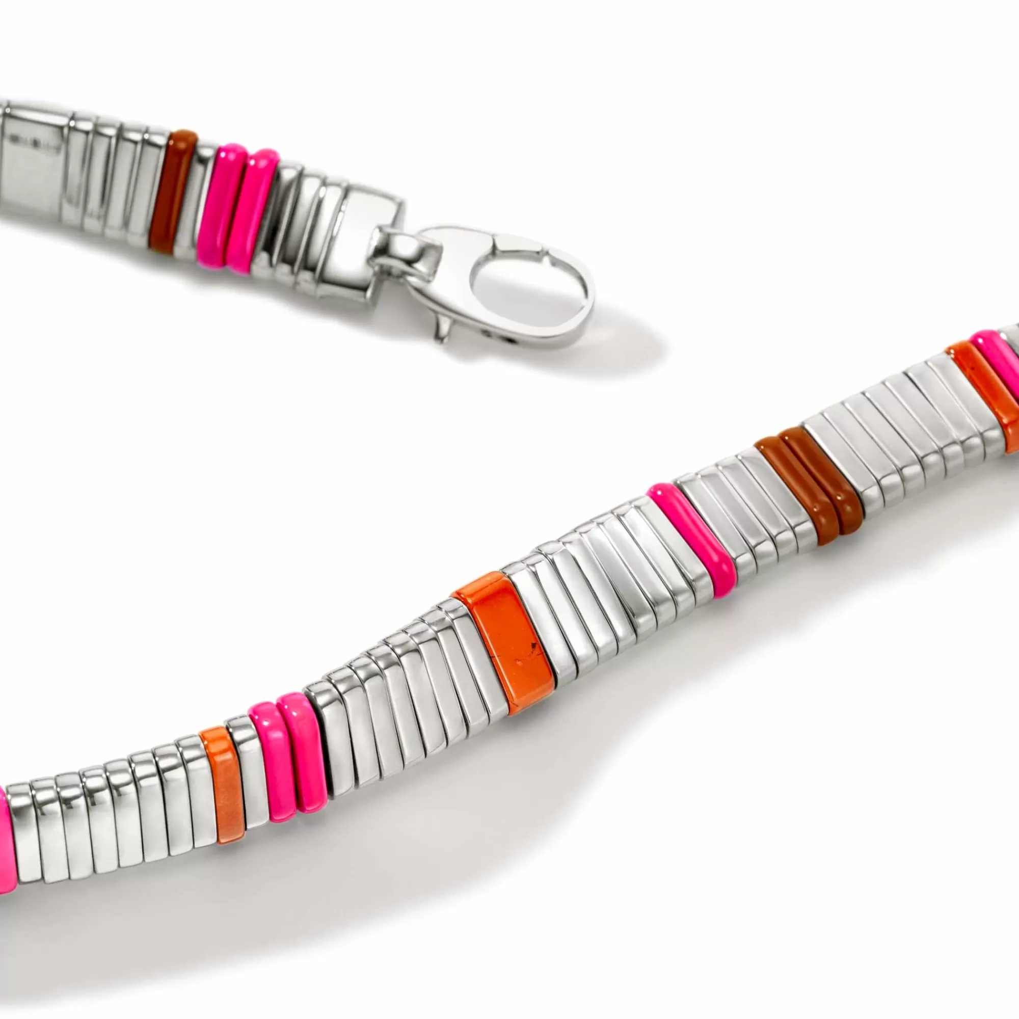 Beads^John Hardy Colorblock Choker, Silver, Gemstones