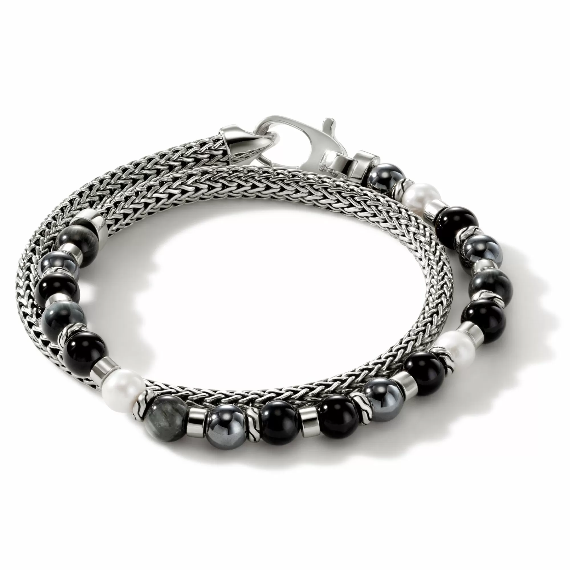 Beads^John Hardy Colorblock Wrap, Silver, Gemstones, Pearl