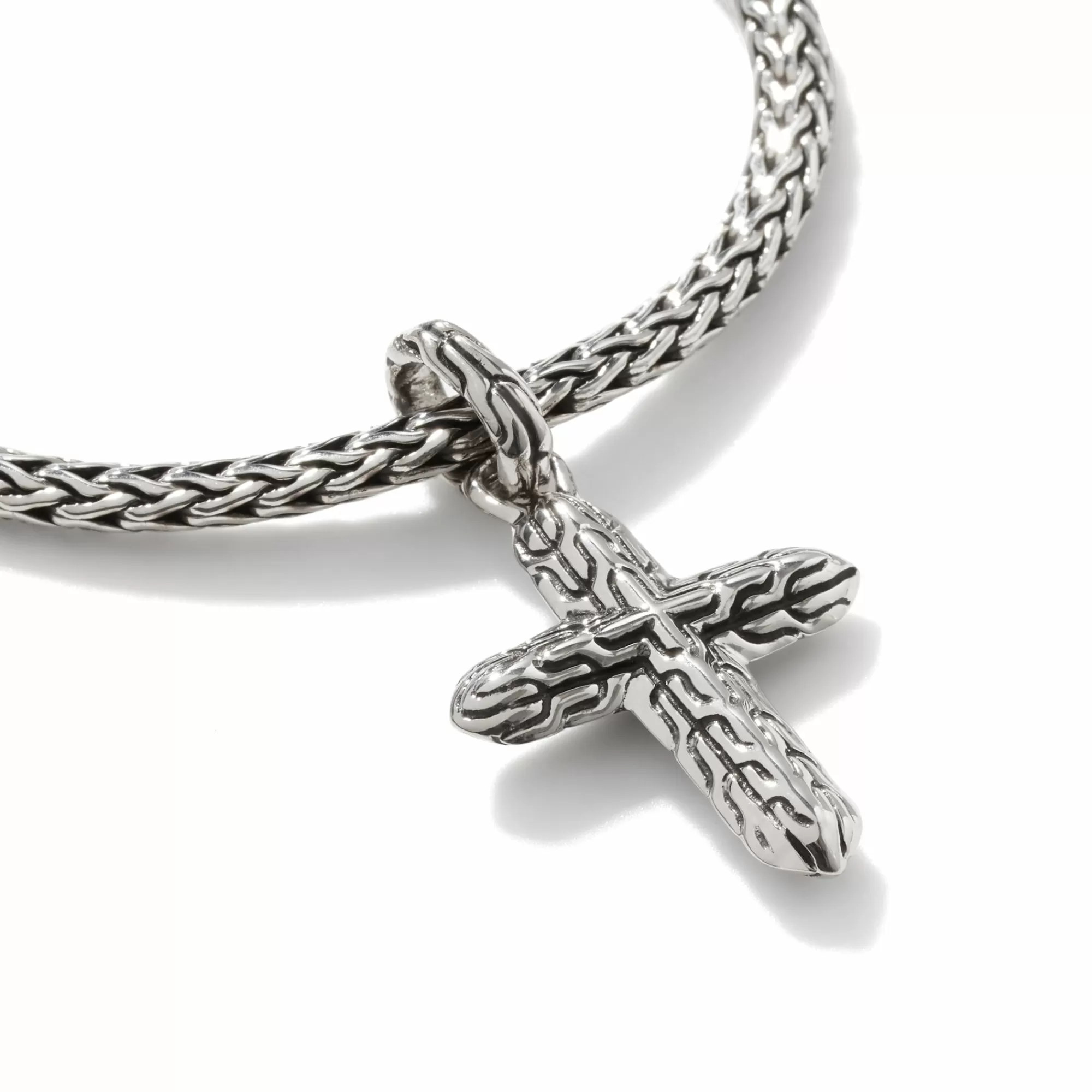 Chains^John Hardy Cross Charm Bracelet, Sterling Silver