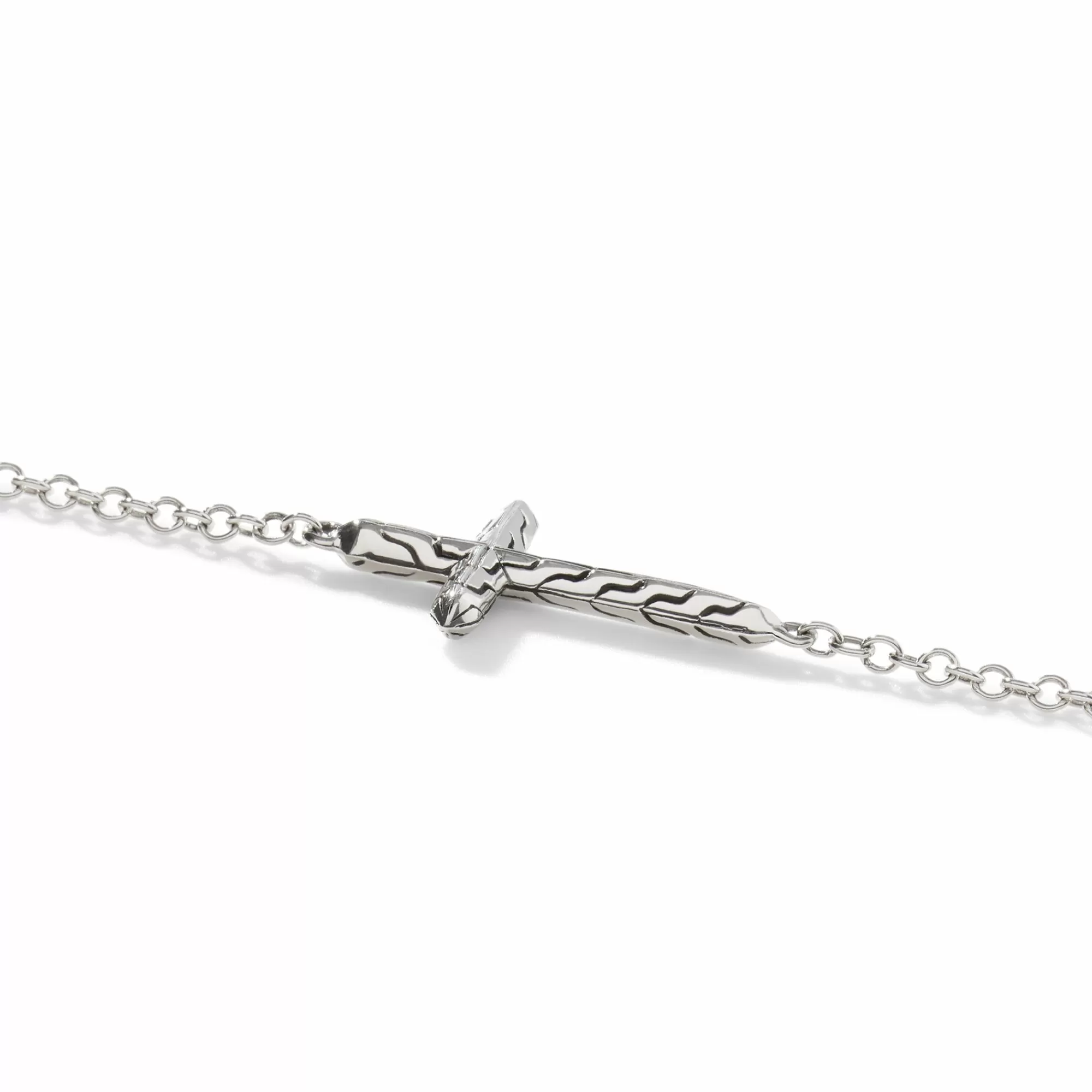 Layering^John Hardy Cross Station Necklace, Sterling Silver