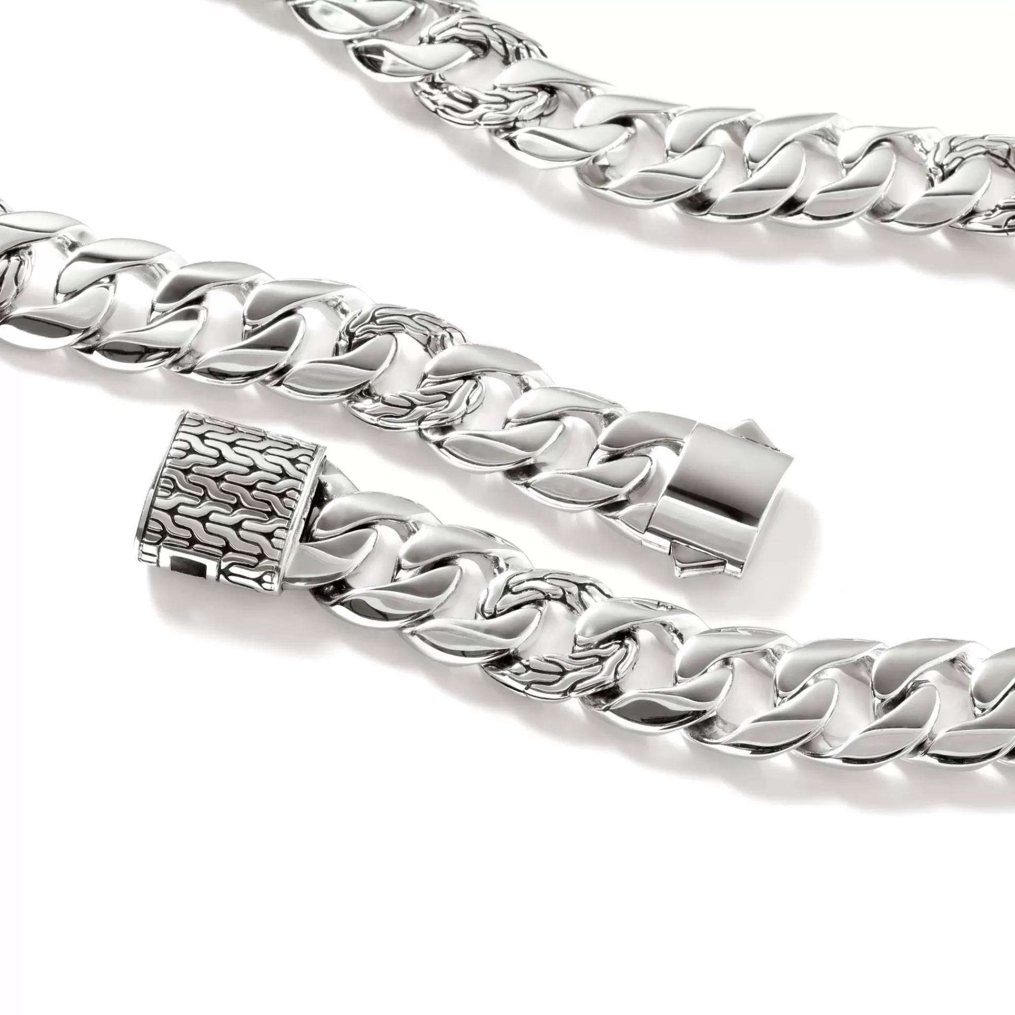 Layering^John Hardy Curb Chain Necklace, Sterling Silver, 14Mm