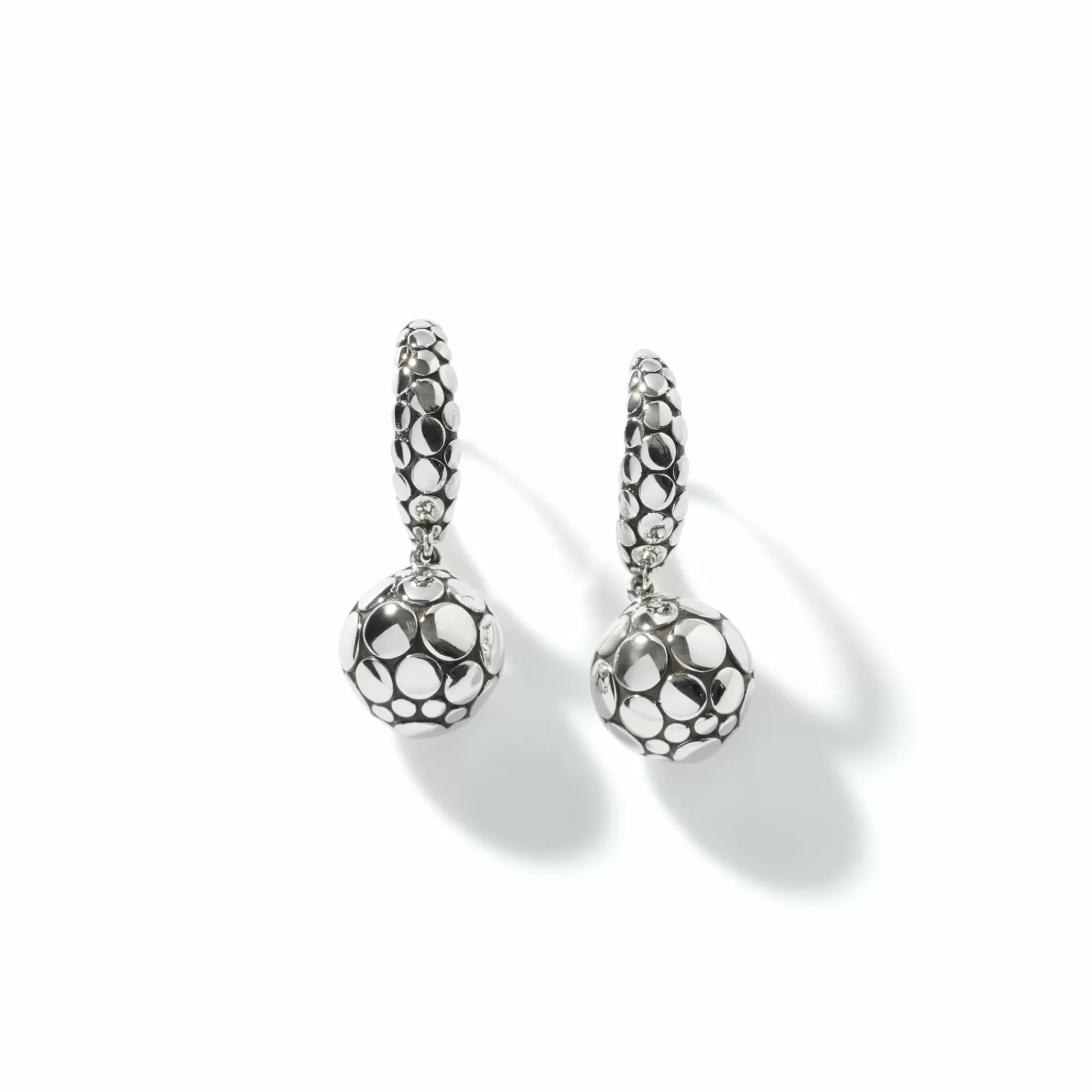 Statement^John Hardy Dot Drop Earring, Sterling Silver