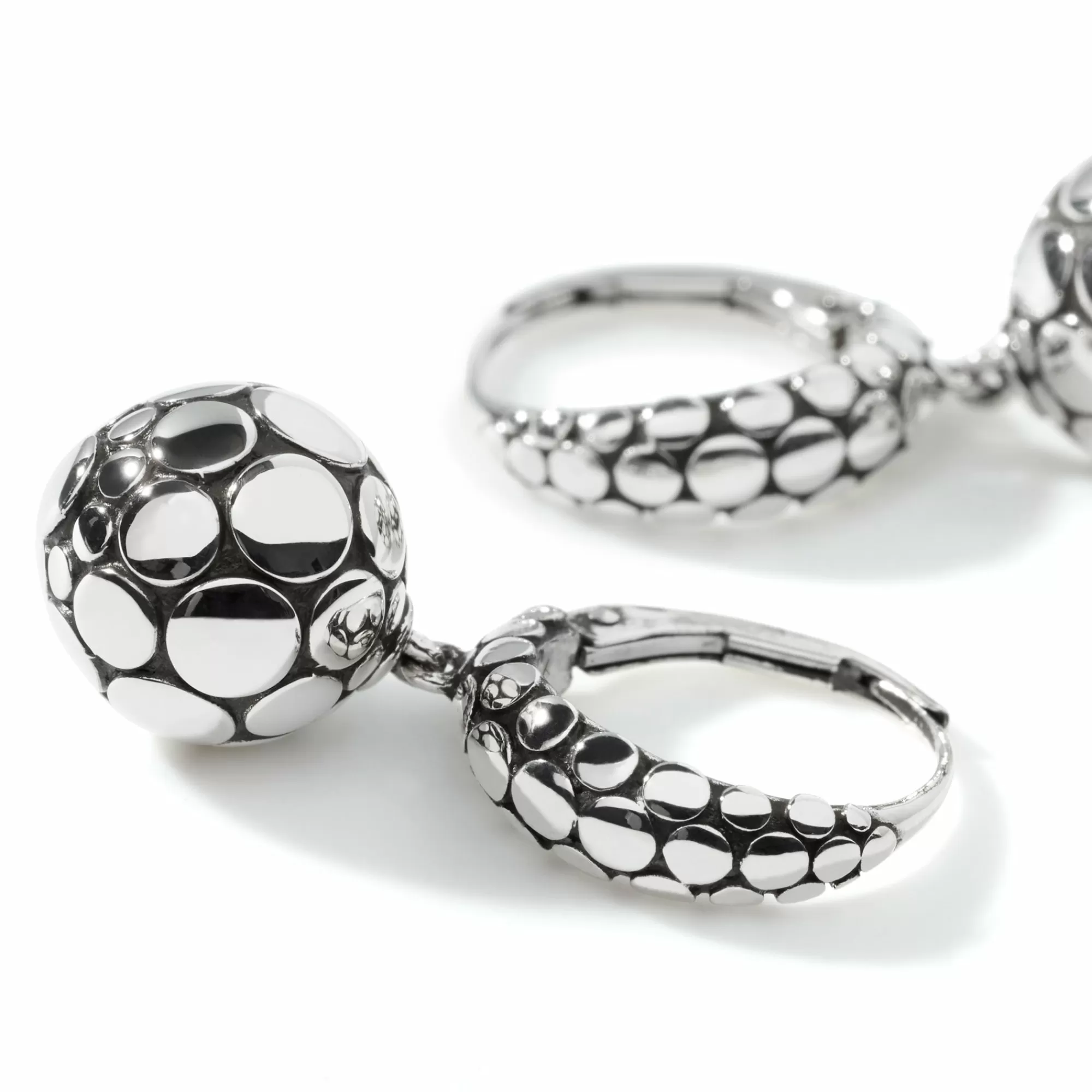 Statement^John Hardy Dot Drop Earring, Sterling Silver