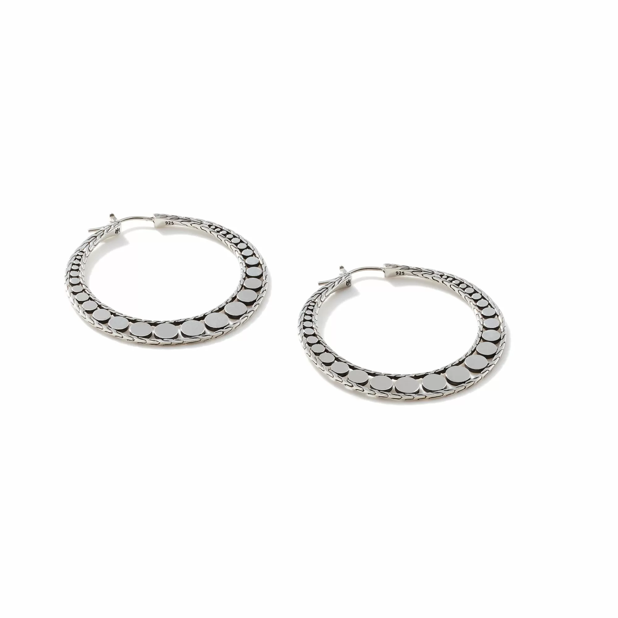 Hoops^John Hardy Dot Hoop Earring, Sterling Silver