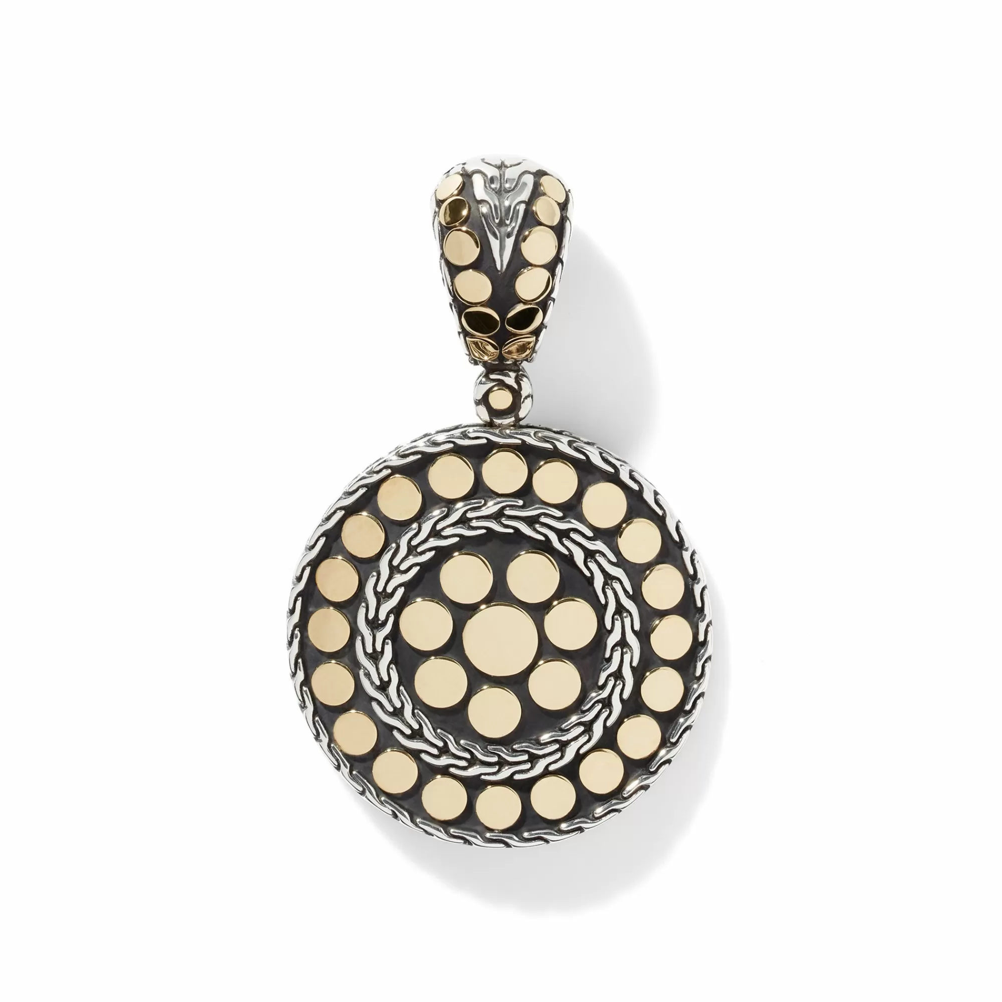 Pendants^John Hardy Dot Pendant, Gold, Sterling Silver