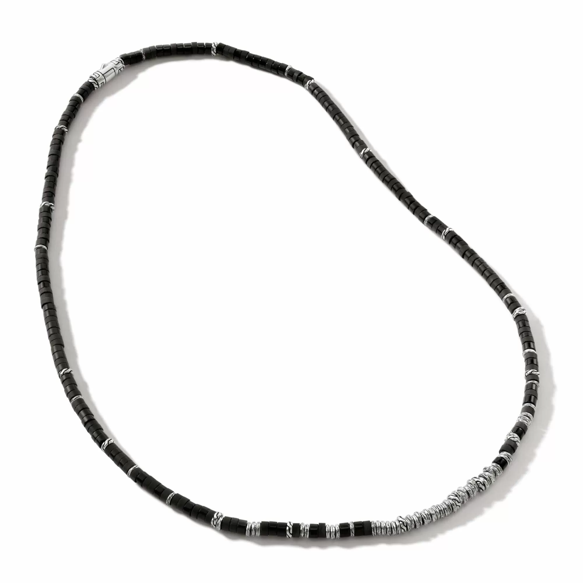 Beads^John Hardy Heishi Necklace, Gemstones, Sterling Silver