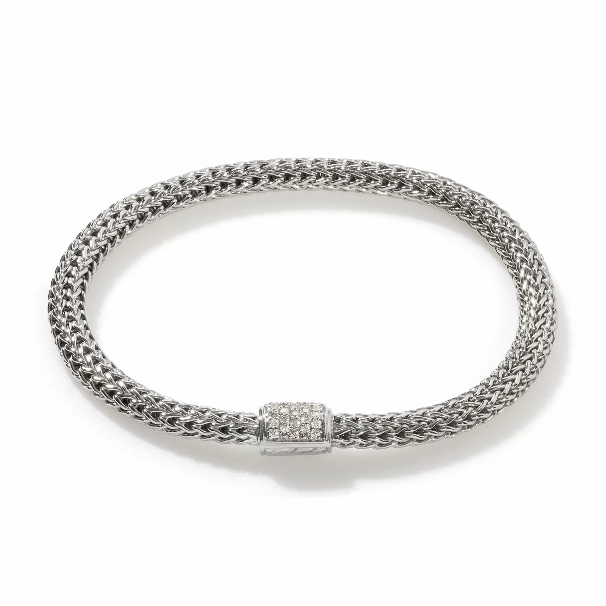 Chains^John Hardy Icon Bracelet, Sterling Silver, Diamonds, 5Mm