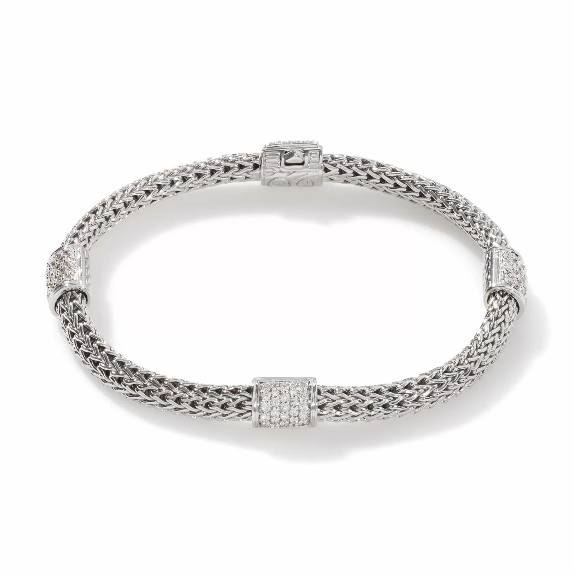 Chains^John Hardy Icon Bracelet, Sterling Silver, Diamonds, 5Mm