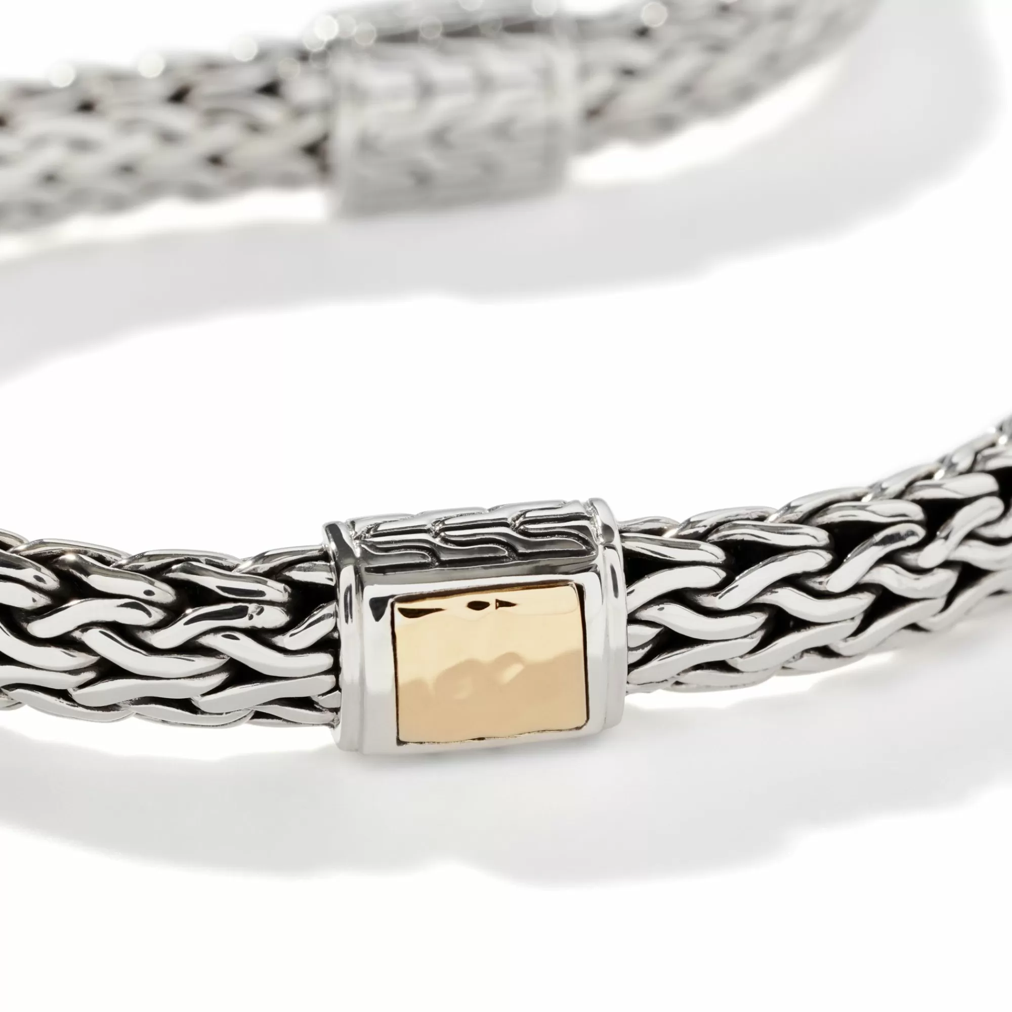 Chains^John Hardy Icon Bracelet, Sterling Silver, Gold, 7.5Mm