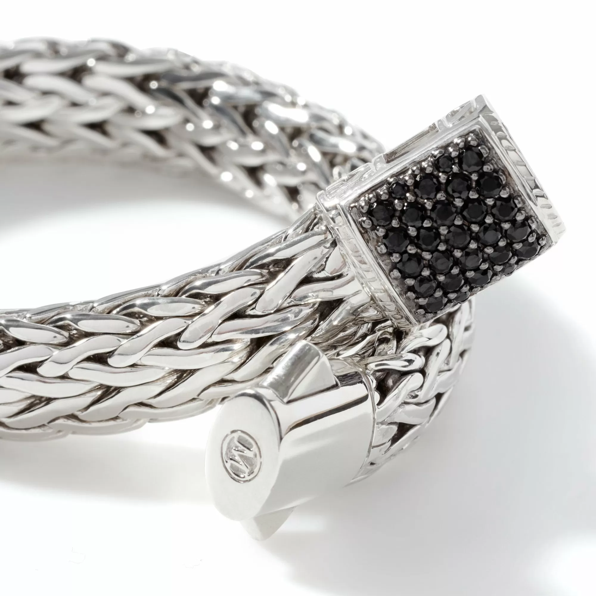 Chains^John Hardy Icon Bracelet, Sterling Silver, Pave, 10.5Mm