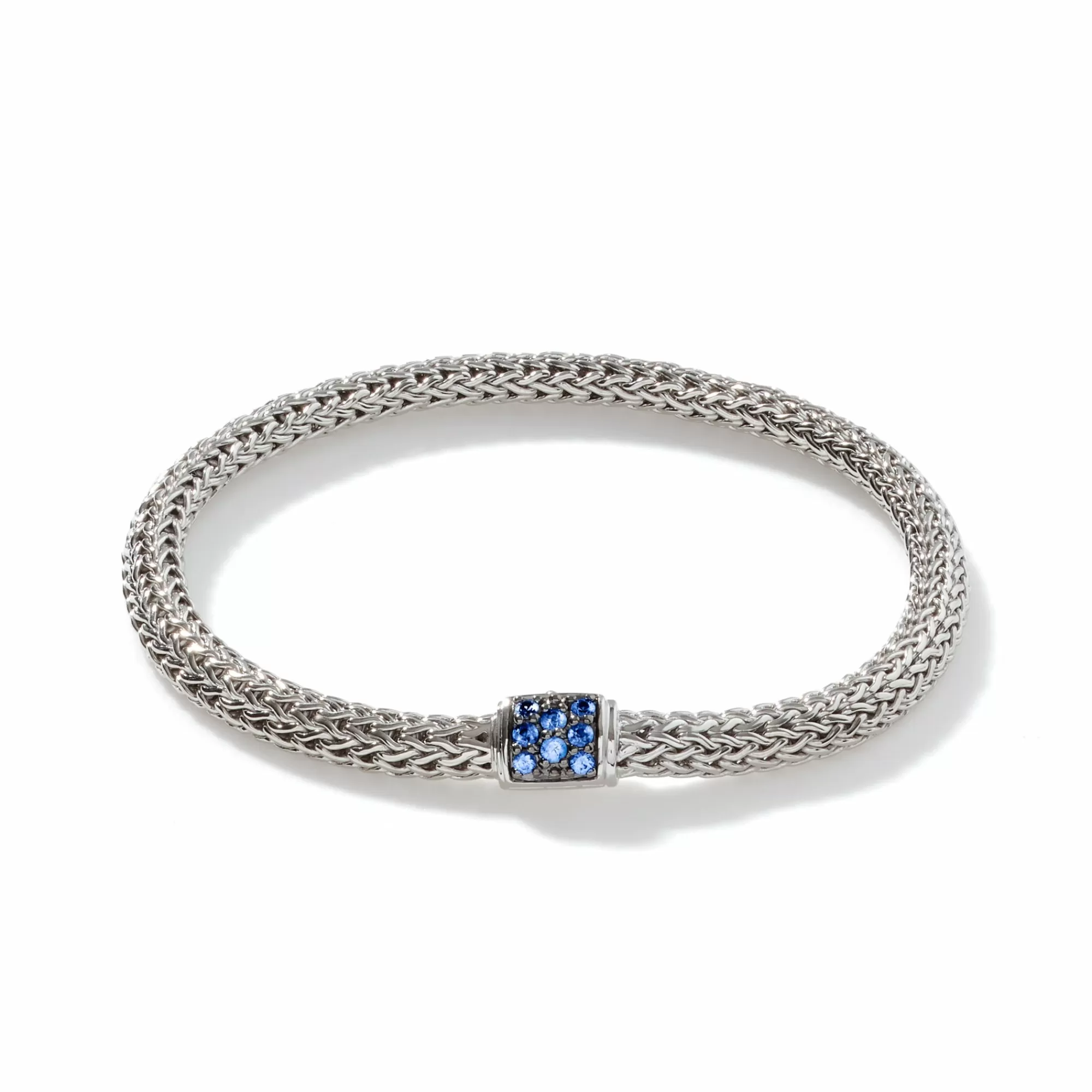 Chains^John Hardy Icon Bracelet, Sterling Silver, Pave, 5Mm