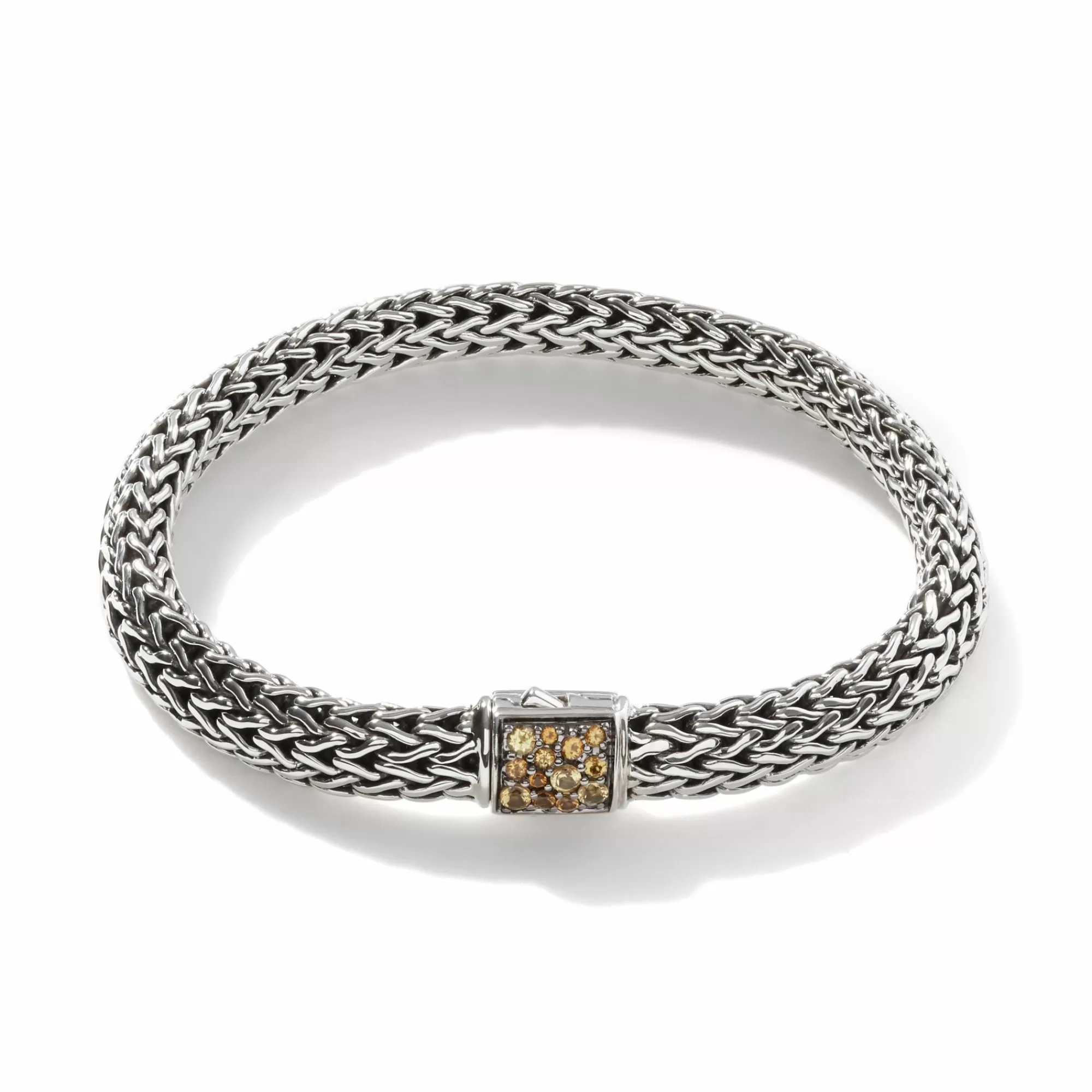 Chains^John Hardy Icon Bracelet, Sterling Silver, Pave, 6.5Mm