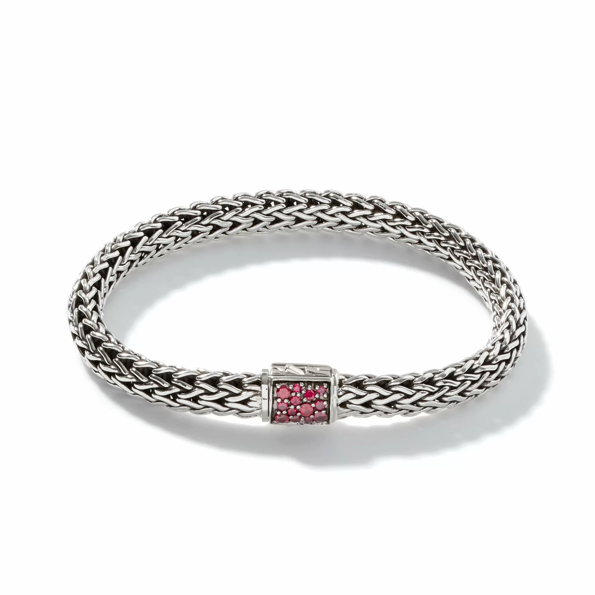 Chains^John Hardy Icon Bracelet, Sterling Silver, Pave, 6.5Mm