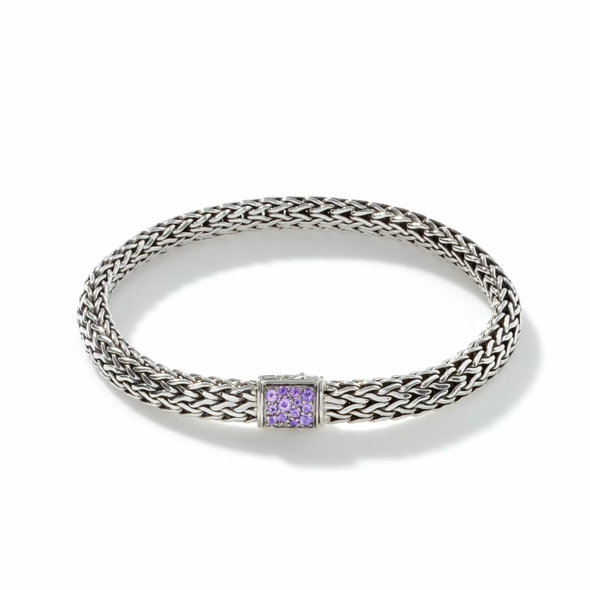 Chains^John Hardy Icon Bracelet, Sterling Silver, Pave, 6.5Mm