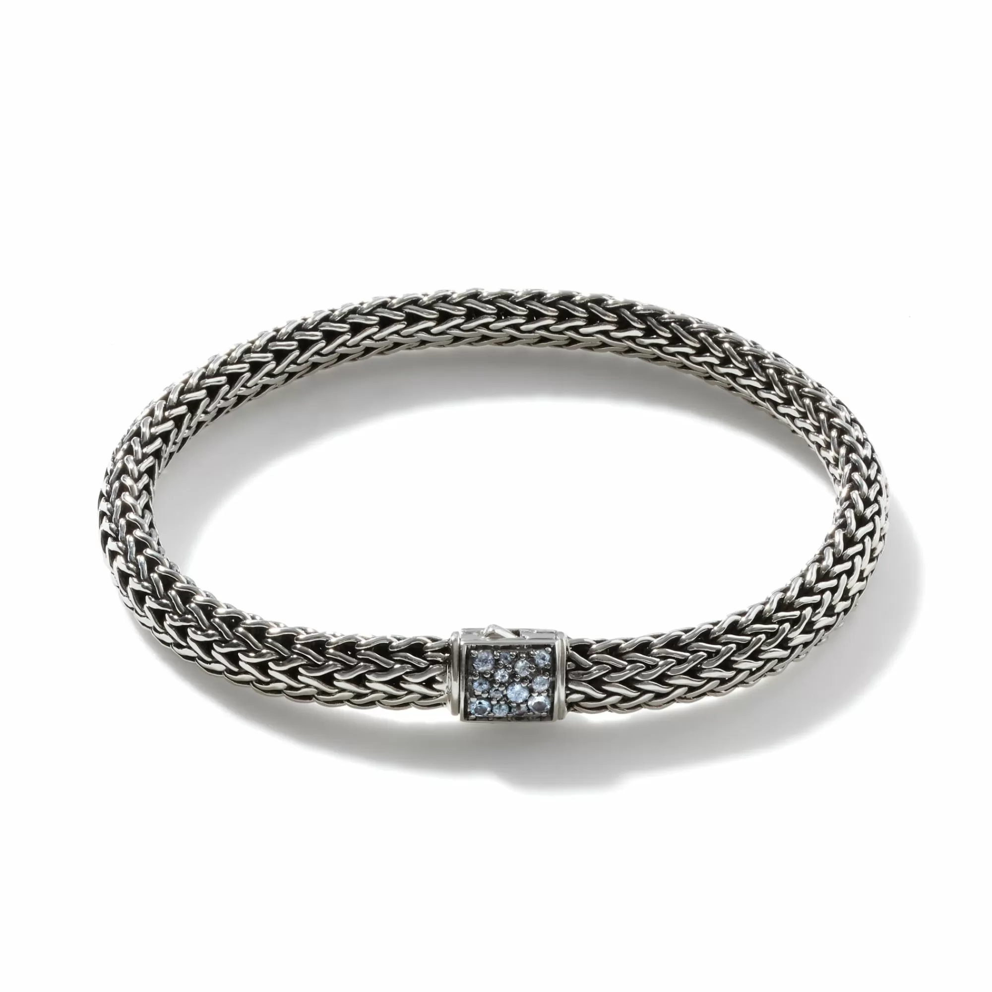 Chains^John Hardy Icon Bracelet, Sterling Silver, Pave, 6.5Mm