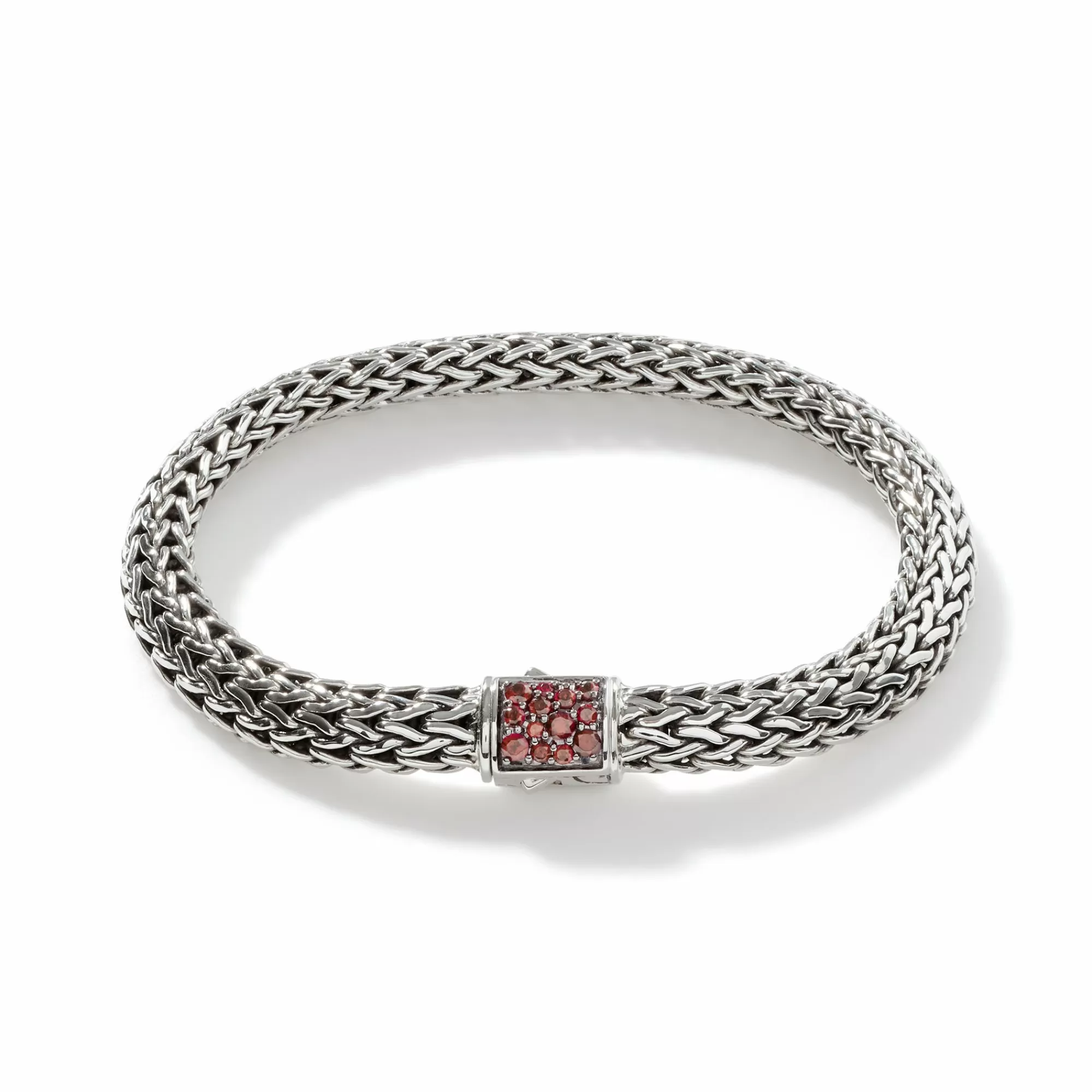 Chains^John Hardy Icon Bracelet, Sterling Silver, Pave, 6.5Mm