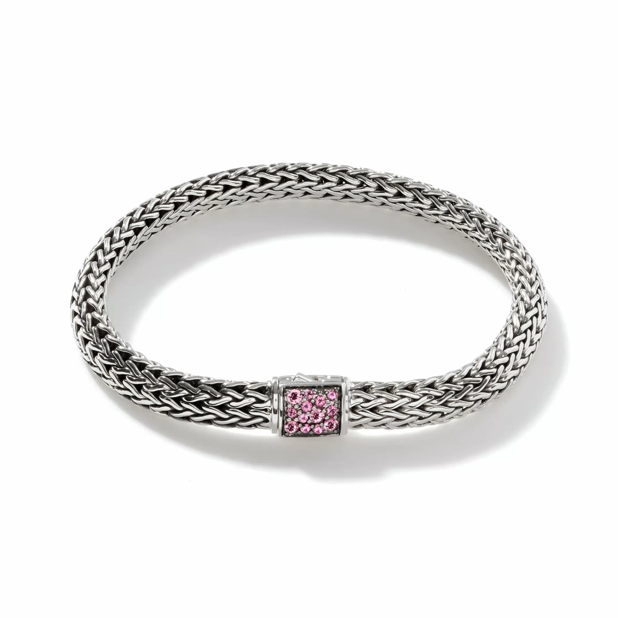 Chains^John Hardy Icon Bracelet, Sterling Silver, Pave, 6.5Mm