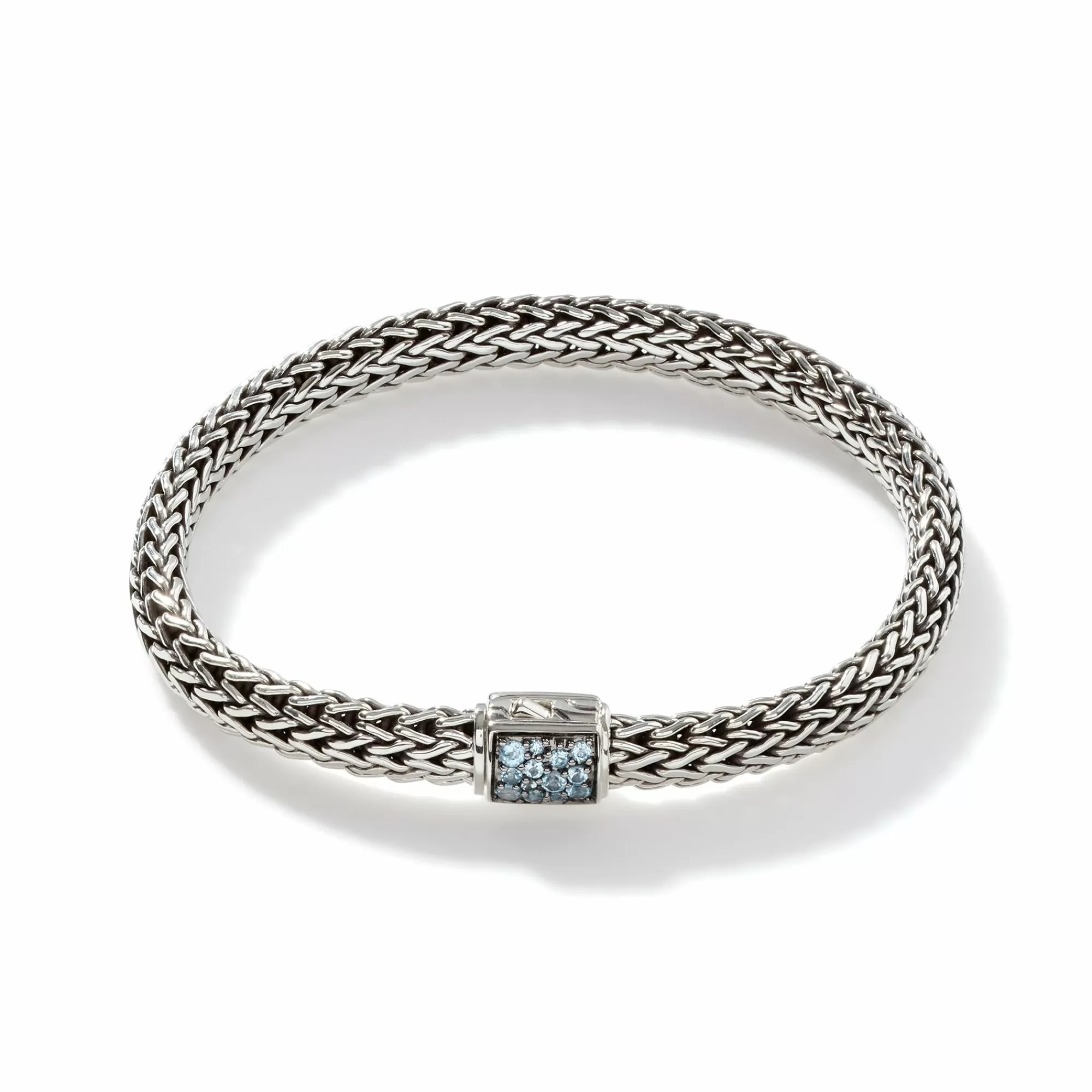 Chains^John Hardy Icon Bracelet, Sterling Silver, Pave, 6.5Mm