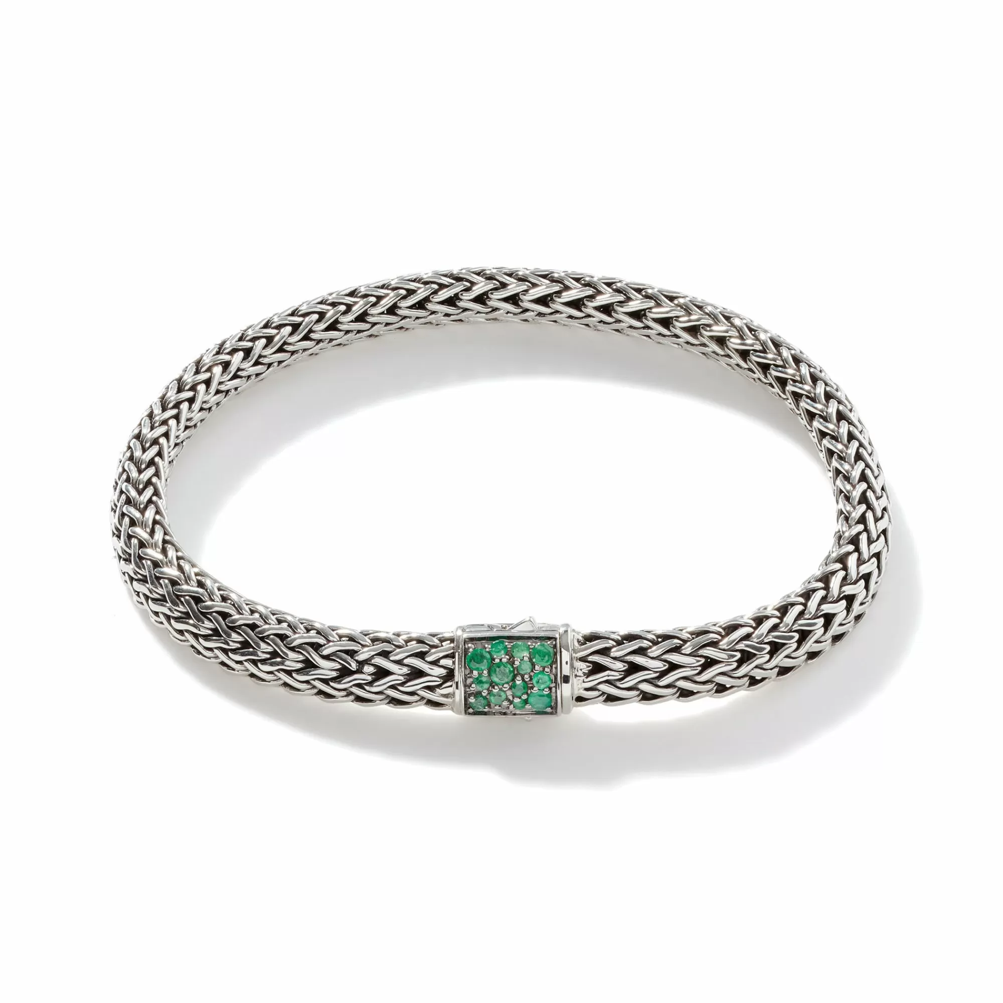 Chains^John Hardy Icon Bracelet, Sterling Silver, Pave, 6.5Mm