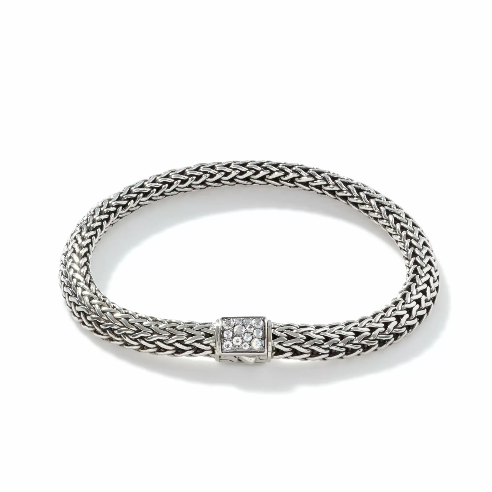 Chains^John Hardy Icon Bracelet, Sterling Silver, Pave, 6.5Mm