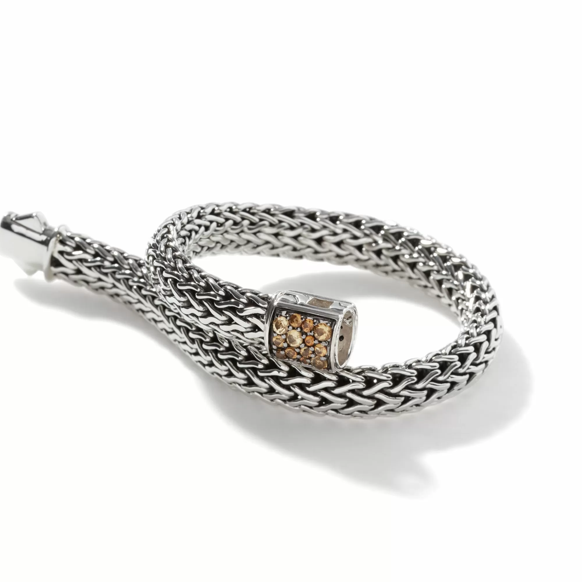 Chains^John Hardy Icon Bracelet, Sterling Silver, Pave, 6.5Mm