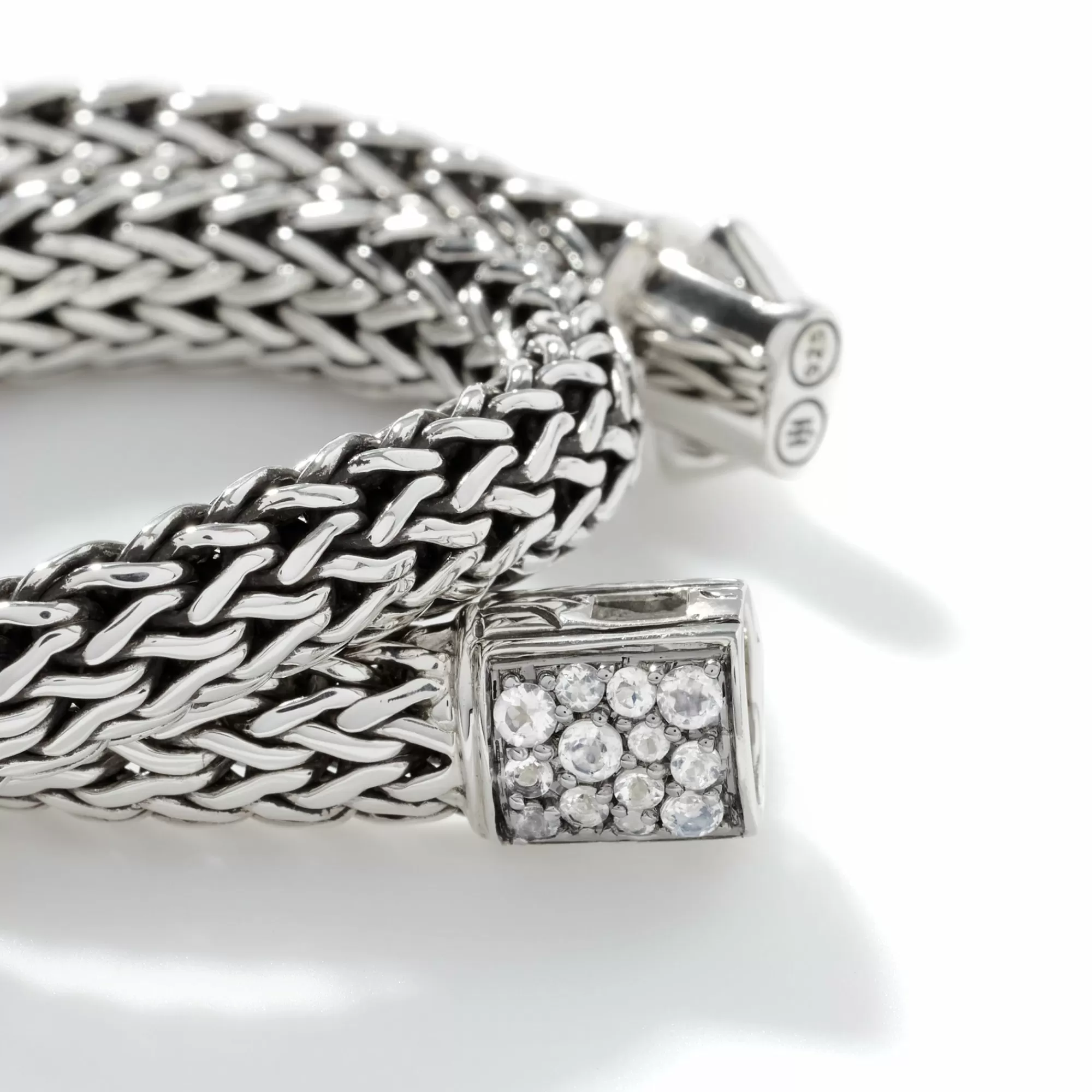 Chains^John Hardy Icon Bracelet, Sterling Silver, Pave, 6.5Mm