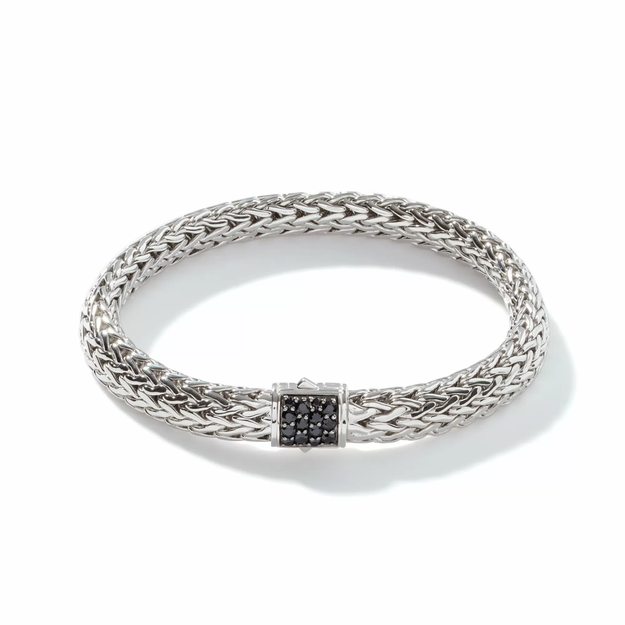 Chains^John Hardy Icon Bracelet, Sterling Silver, Pave, 7.5Mm