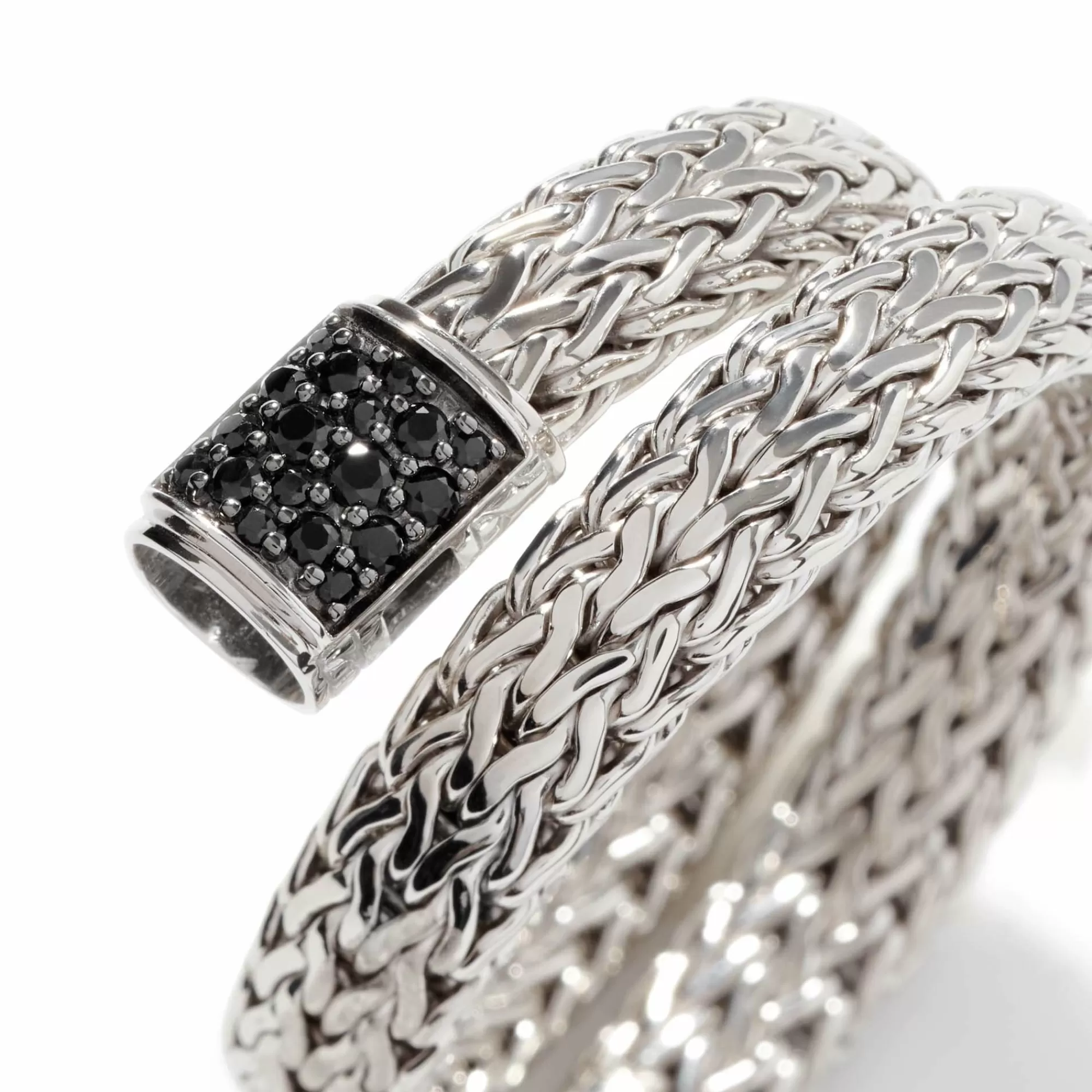 Chains^John Hardy Icon Bracelet, Sterling Silver, Pave, 7.5Mm