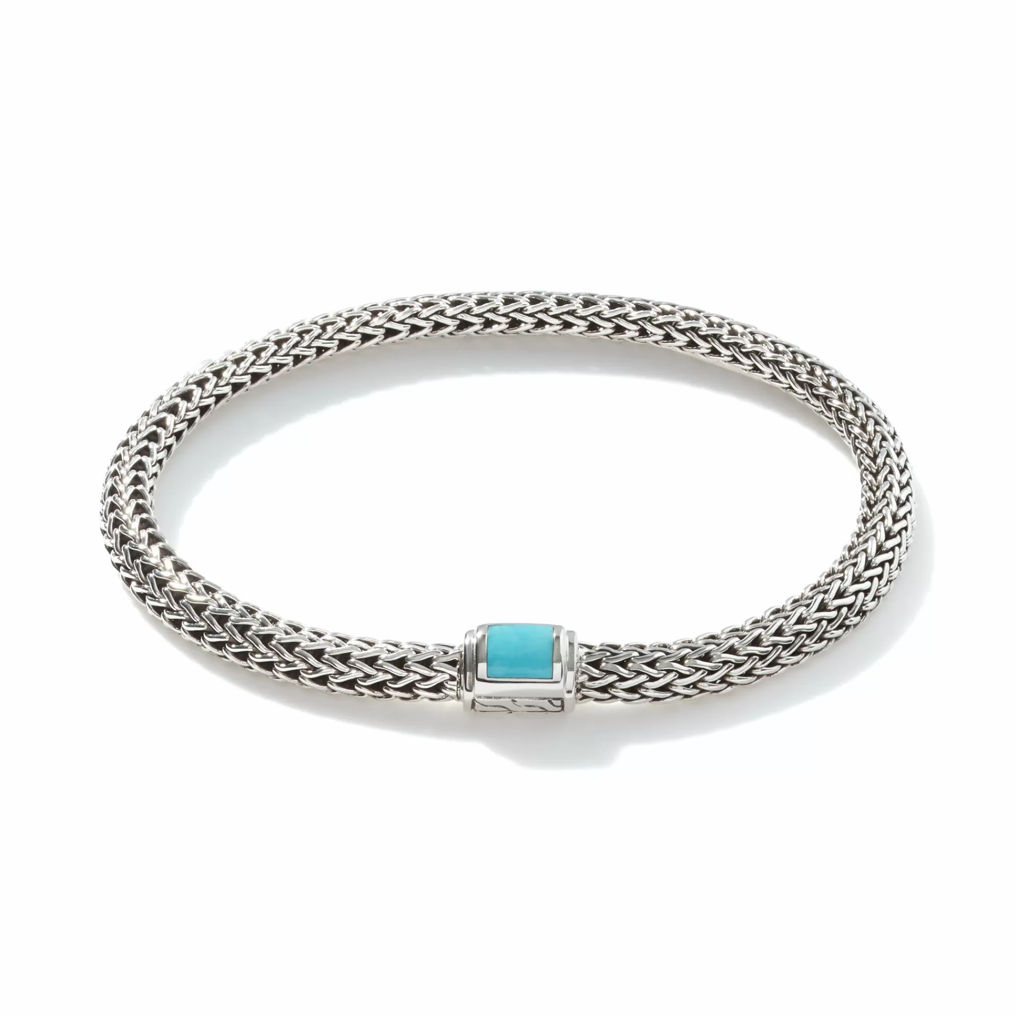 Chains^John Hardy Icon Bracelet, Sterling Silver, Turquoise, 5Mm