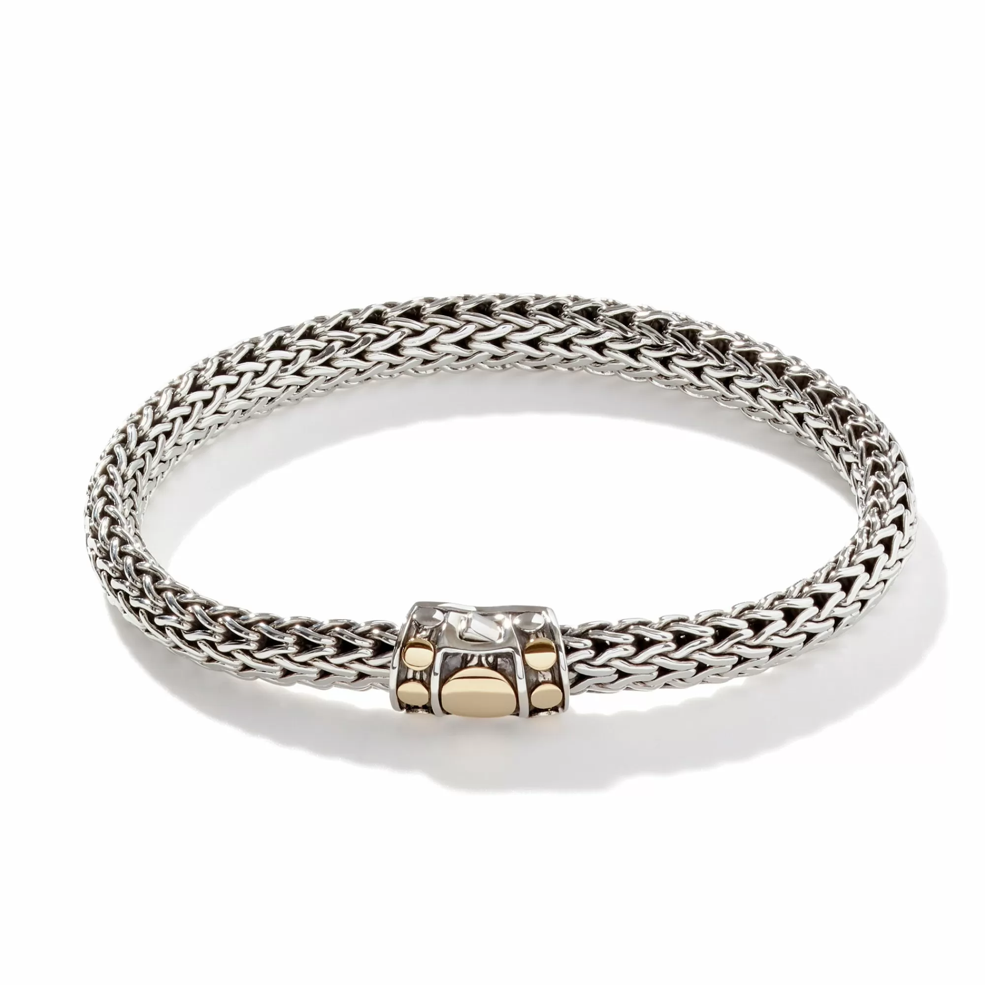 Chains^John Hardy Icon Dot Bracelet, Sterling Silver, Gold