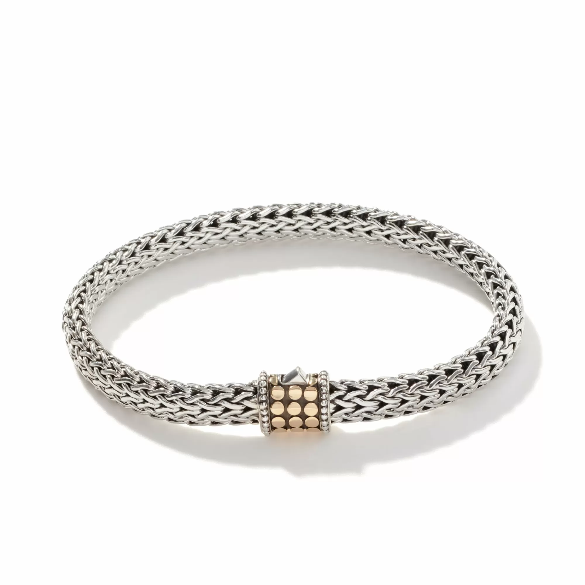 Chains^John Hardy Icon Dot Bracelet, Sterling Silver, Gold