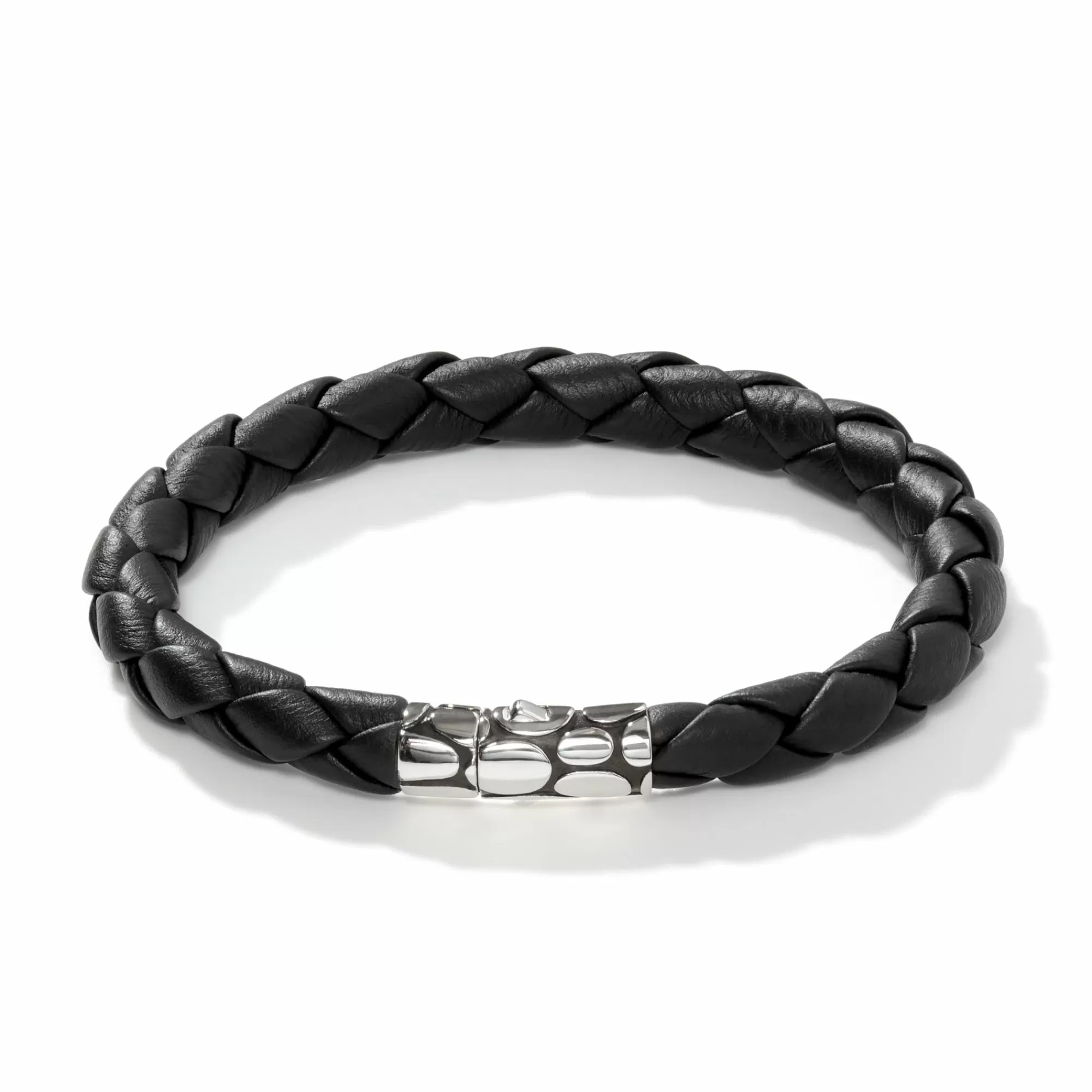 Leather, Cord & Rubber^John Hardy Kali Station Bracelet, Silver, Leather